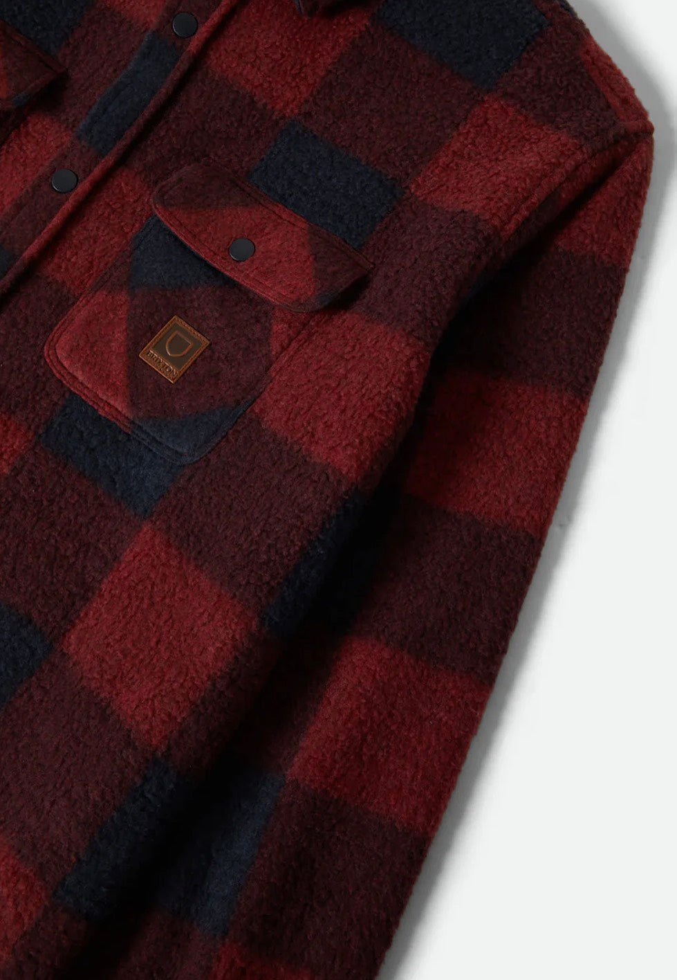 Brixton - Bowery L/S Arctic Stretch Fleece Adrenaline Rush/Mood Indigo - Jacket | Men-Image