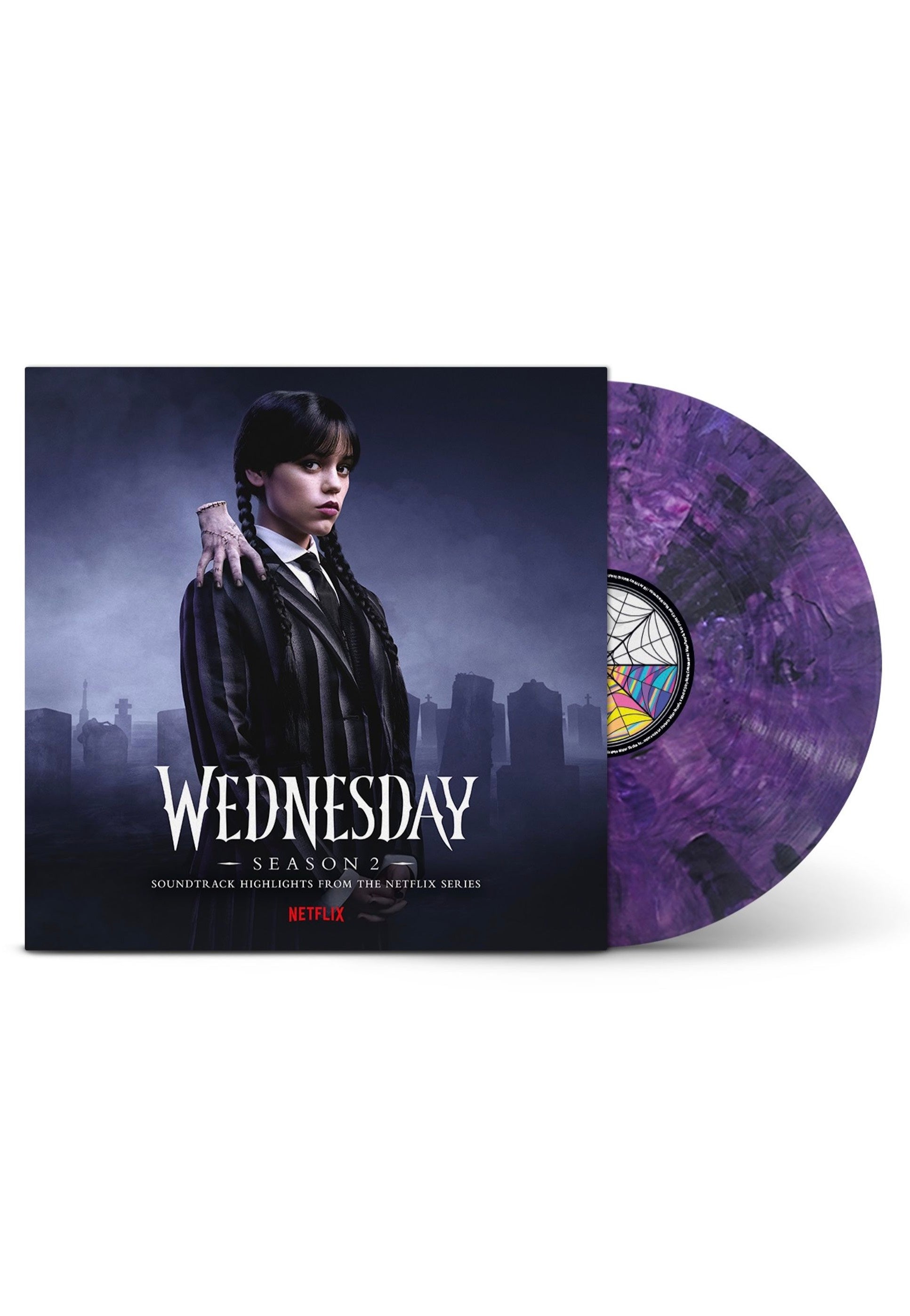 Wednesday Addams - Wednesday: Season 2 OST Ltd. Purple/Black - Colored Vinyl | Neutral-Image