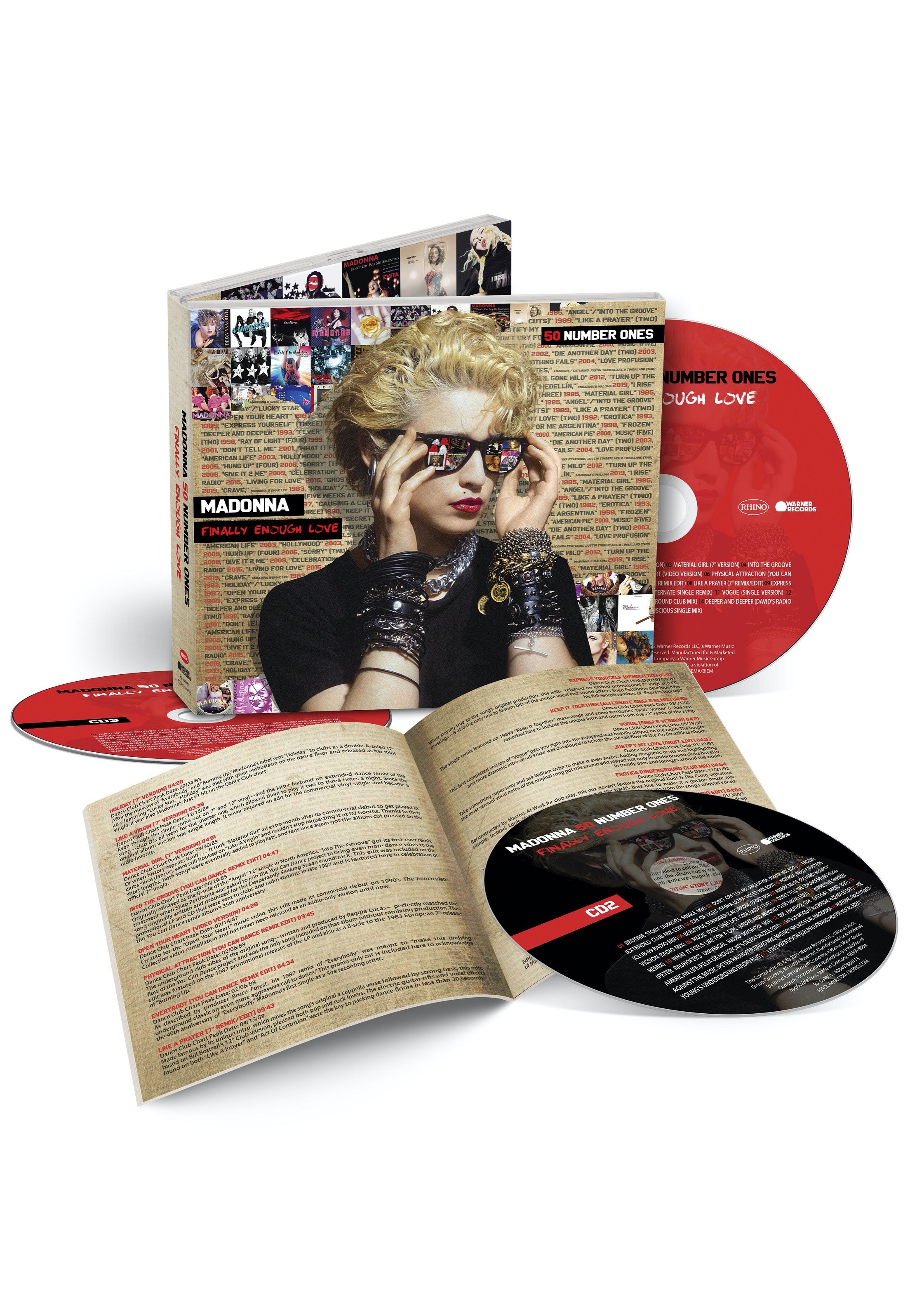 Madonna - Finally Enough Love: 50 Number Ones - Digipak 3 CD | Neutral-Image