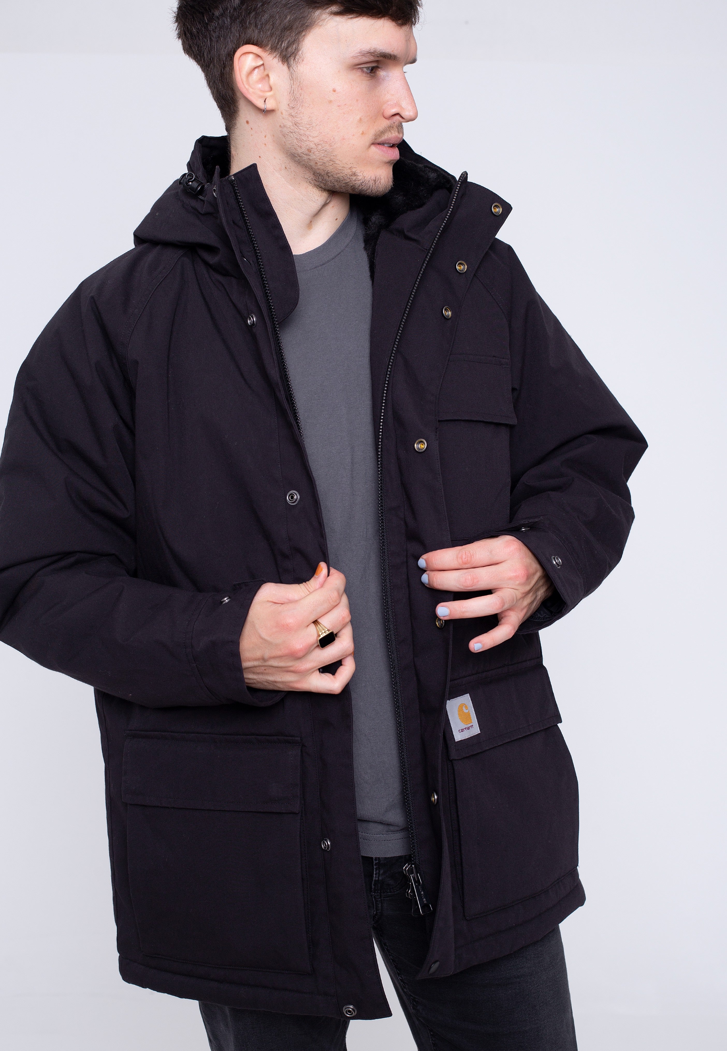 Carhartt WIP - Morden Black/Black - Jacket | Men-Image