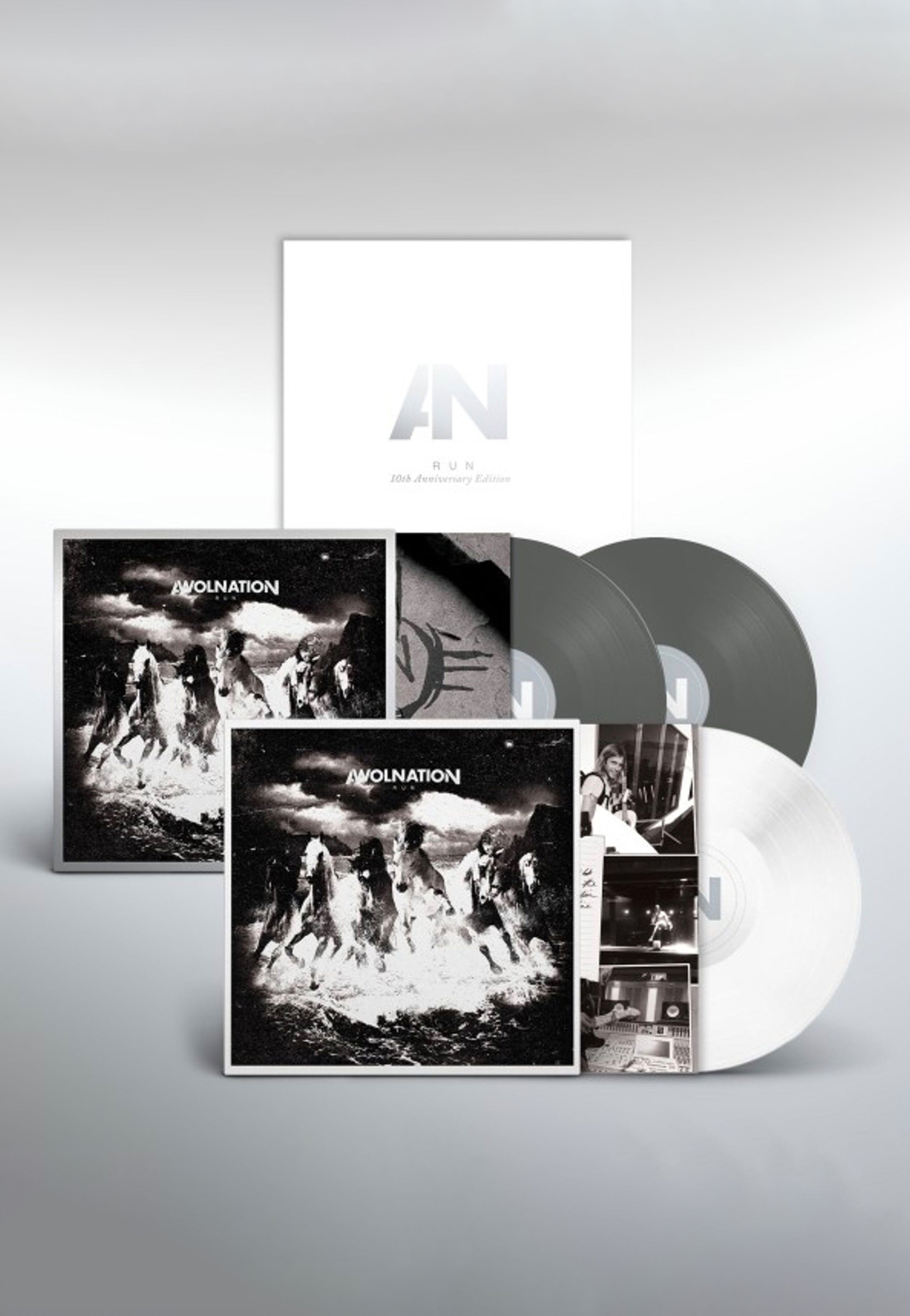 Awolnation - Run (10th Anniversary Deluxe Edition) Ltd. Silver & White - Colored 3 Vinyl | Neutral-Image