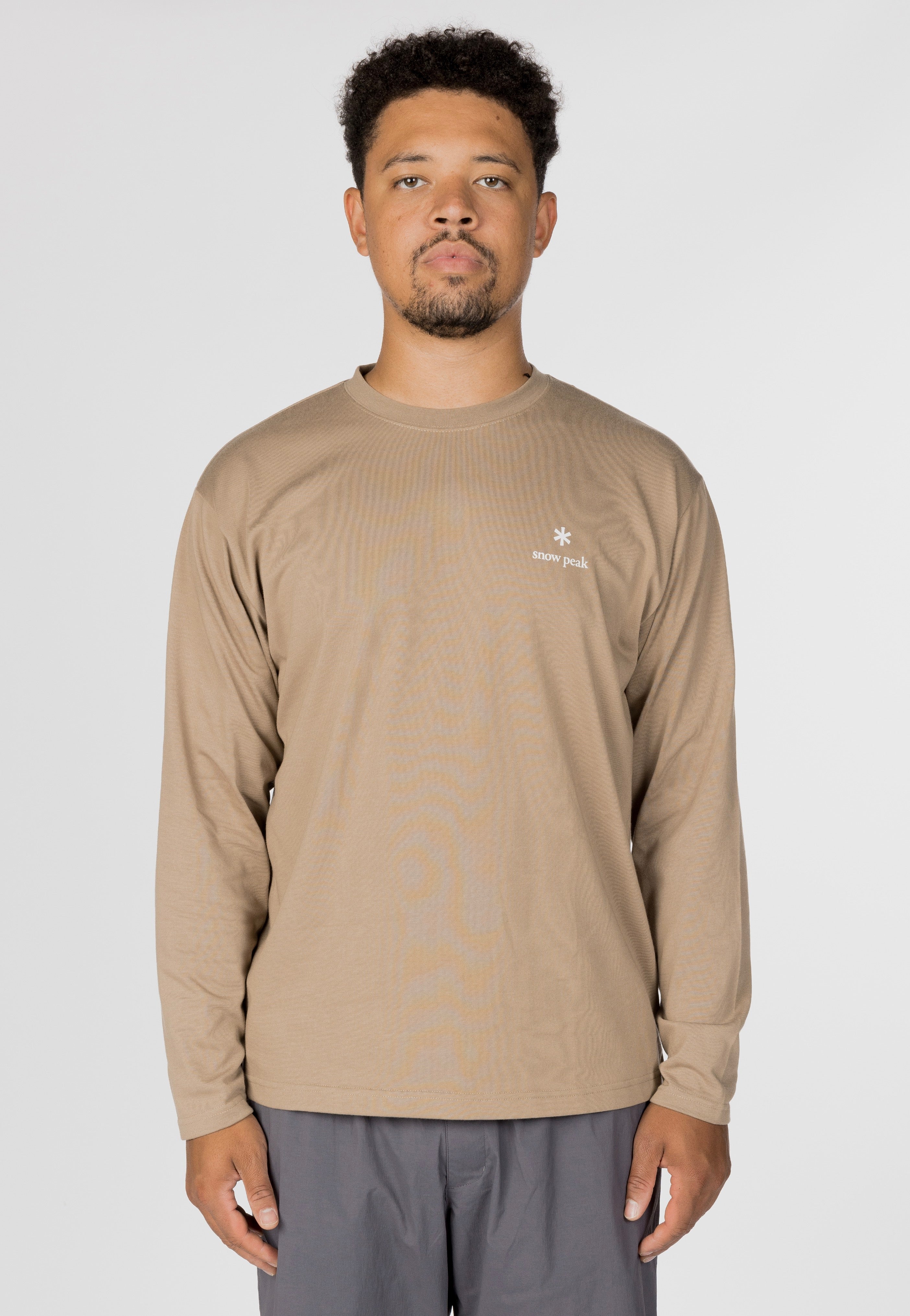 Snow Peak - NSD Logo Dark Beige - Longsleeve | Men-Image
