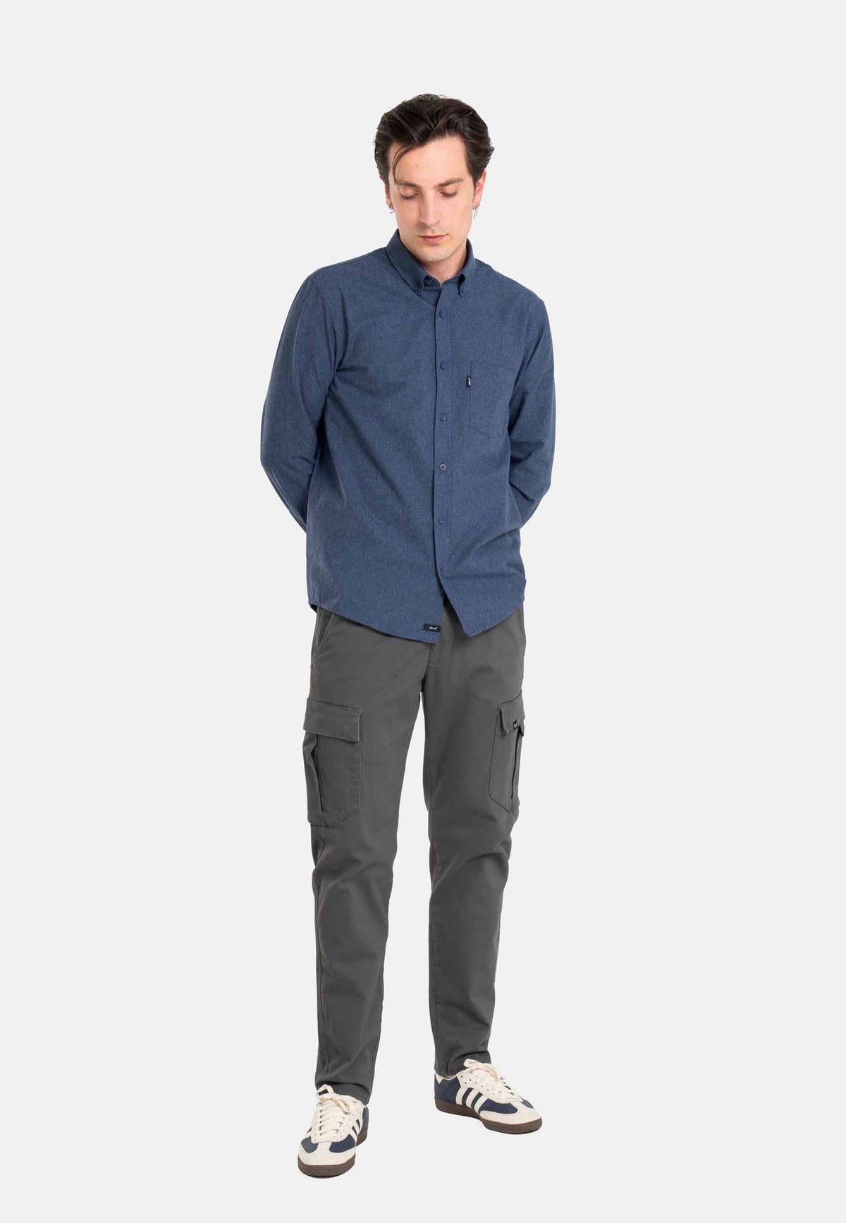 REELL Reflex Easy Cargo Vulcan Grey Byxor | Men-Image