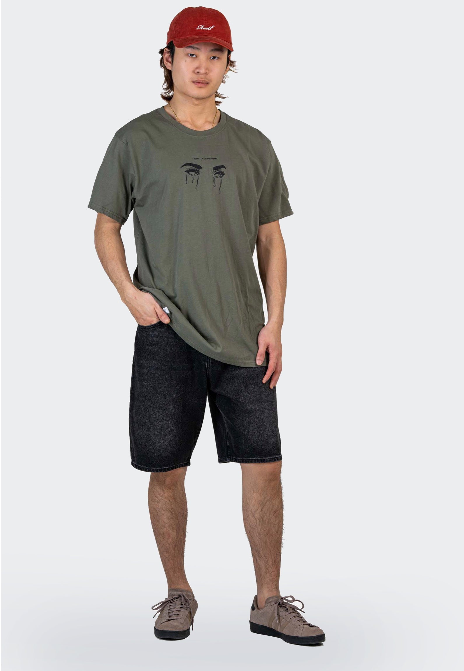 REELL - Solid Black Wash - Shorts | Men-Image