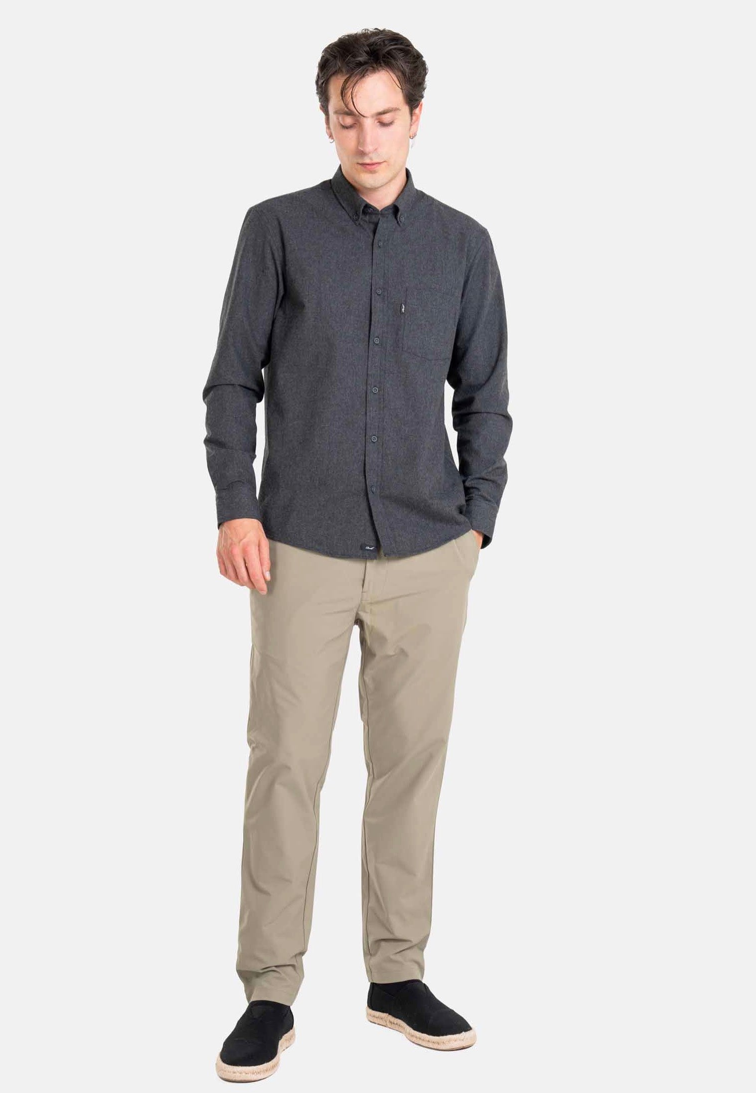 REELL Nordic Black Košile | Men-Image