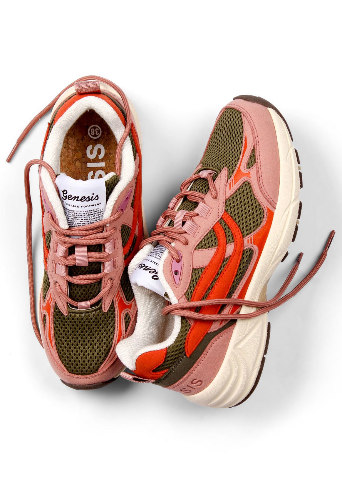 Genesis Footwear - G-Eco`99 Multi Colour Old Rose/Olive/Orange - Girl Shoes | Women-Image