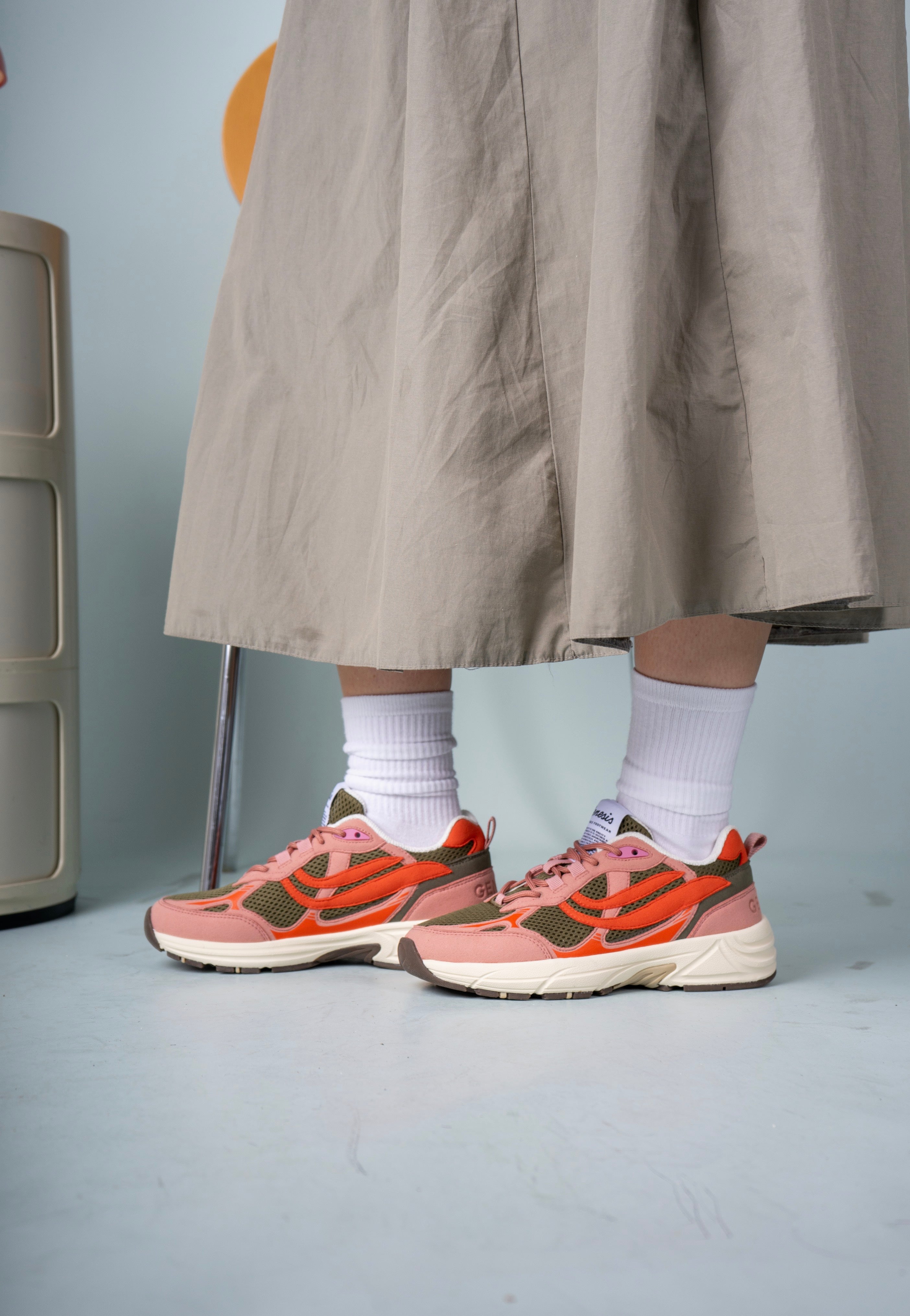 Genesis Footwear - G-Eco`99 Multi Colour Old Rose/Olive/Orange - Girl Shoes | Women-Image