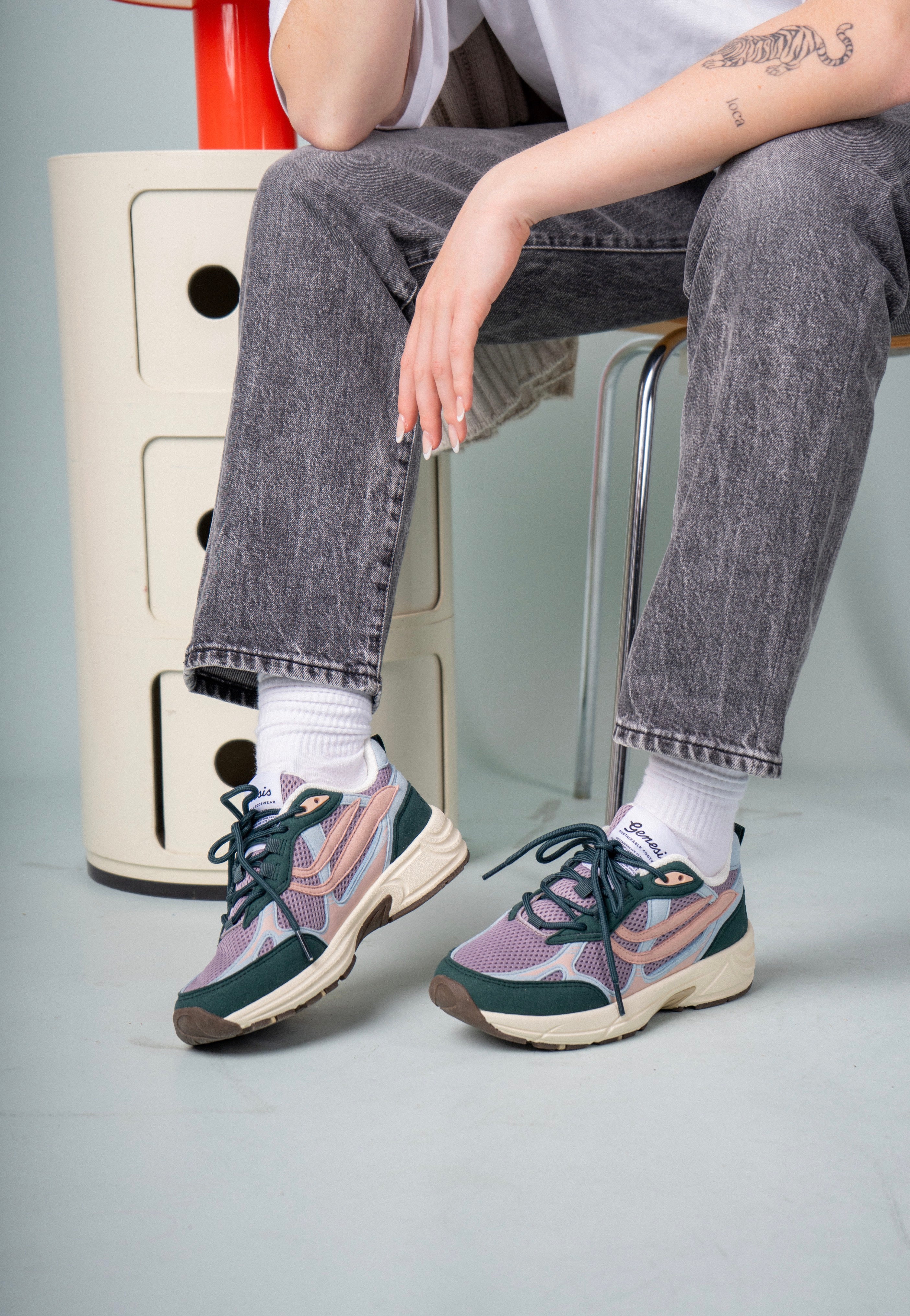 Genesis Footwear - G-Eco`99 Multi Colour Teal/Sky/Old Rose - Shoes | Neutral-Image