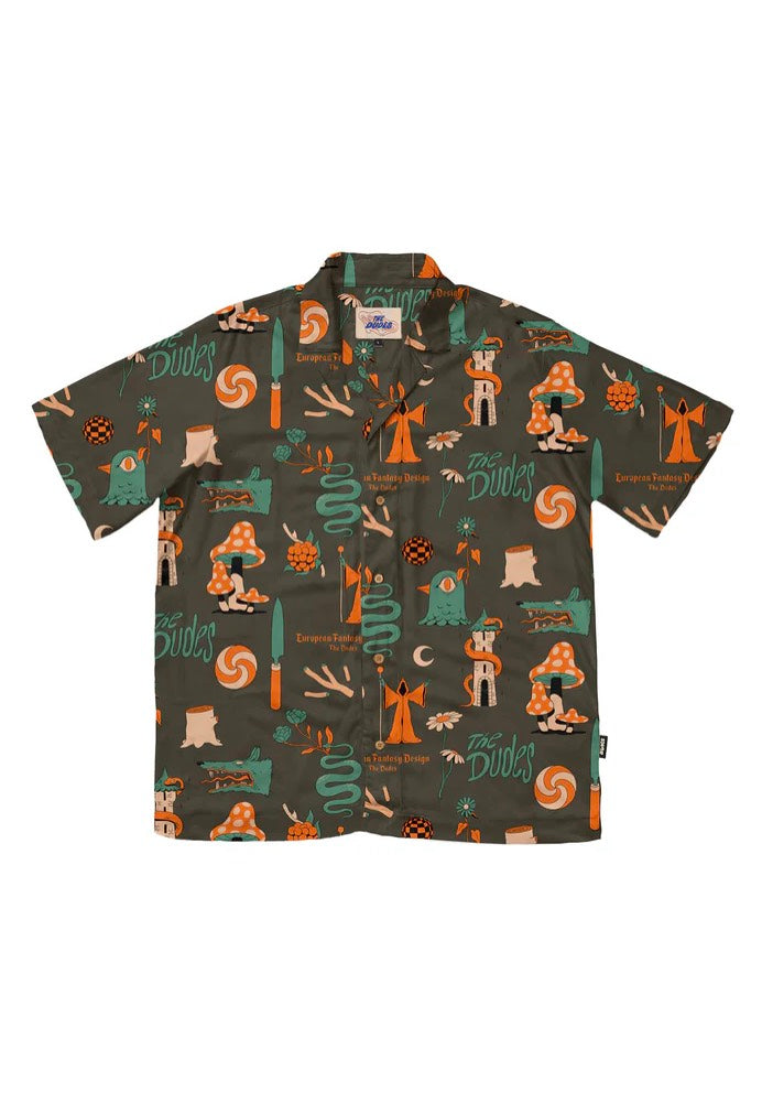 The Dudes - European Fantasy Brown Hawaiian - Shirt | Men-Image