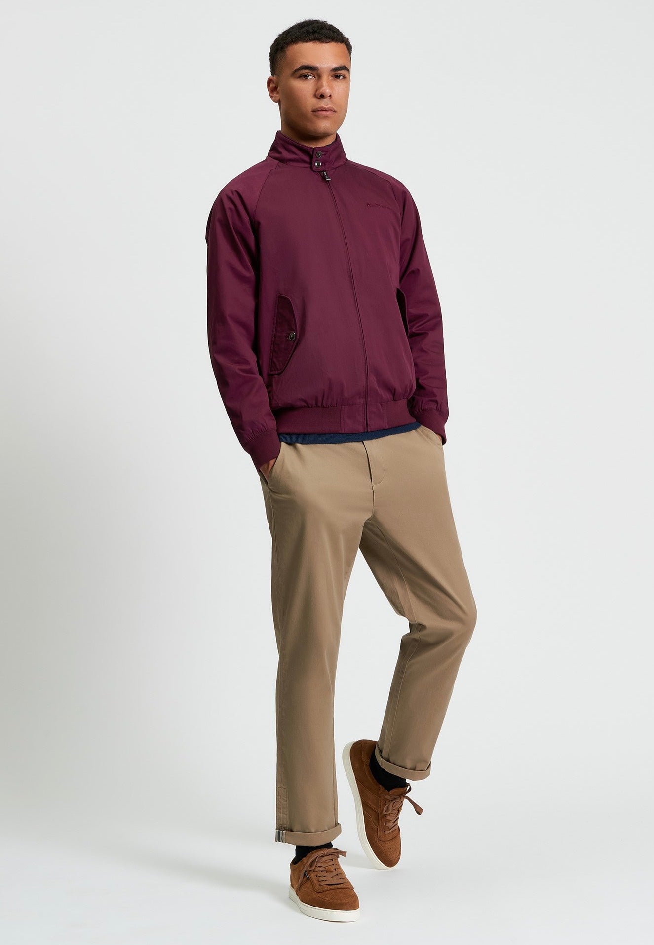 Ben Sherman - Signature Harrington Dark Wine - Jacket | Men-Image