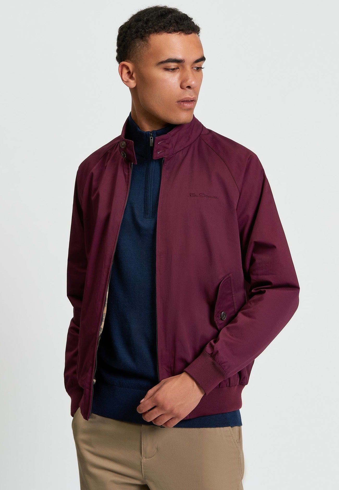 Ben Sherman - Signature Harrington Dark Wine - Jacket | Men-Image