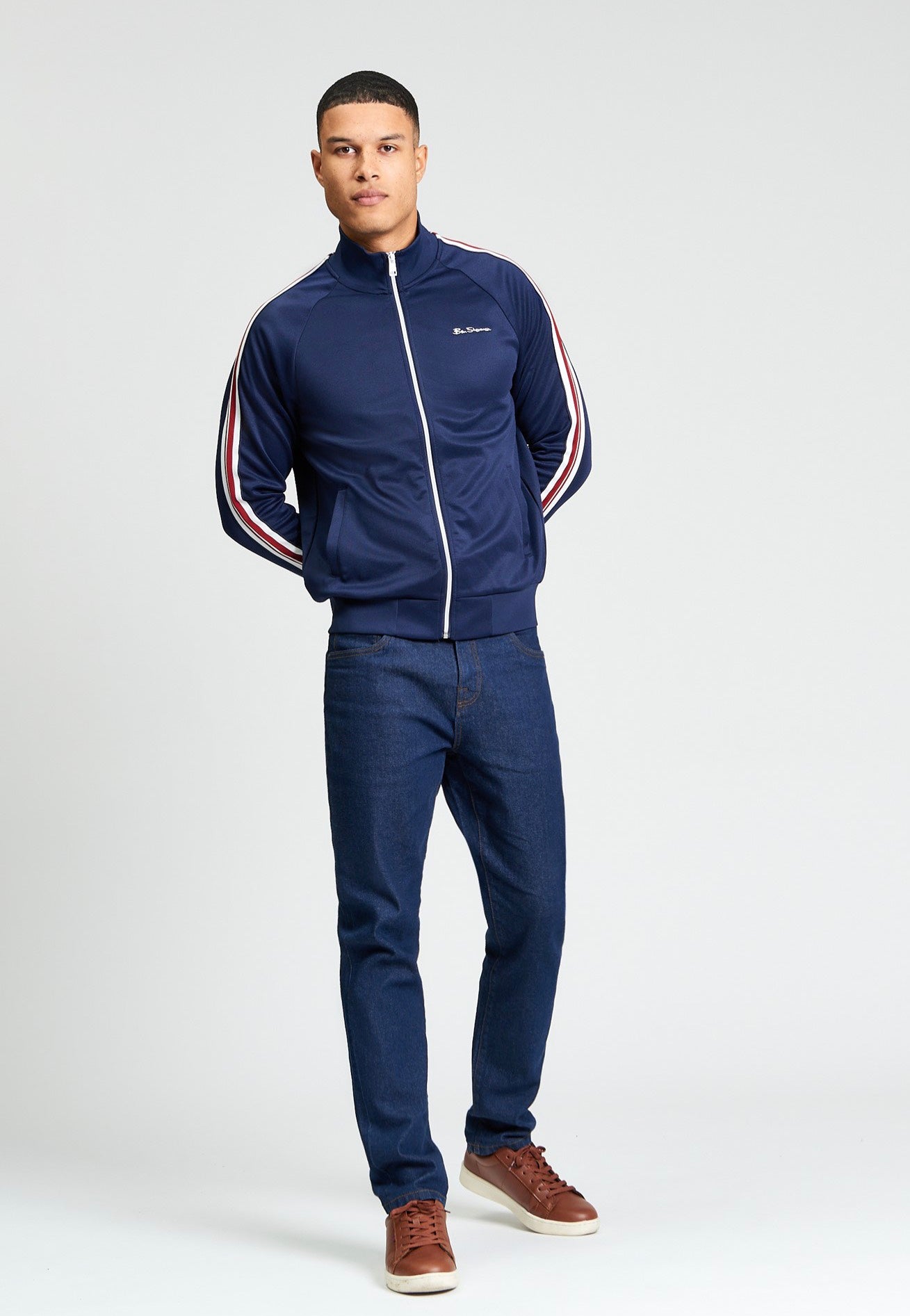 Ben Sherman - House Taped Dark Navy - Track Jacket | Men-Image