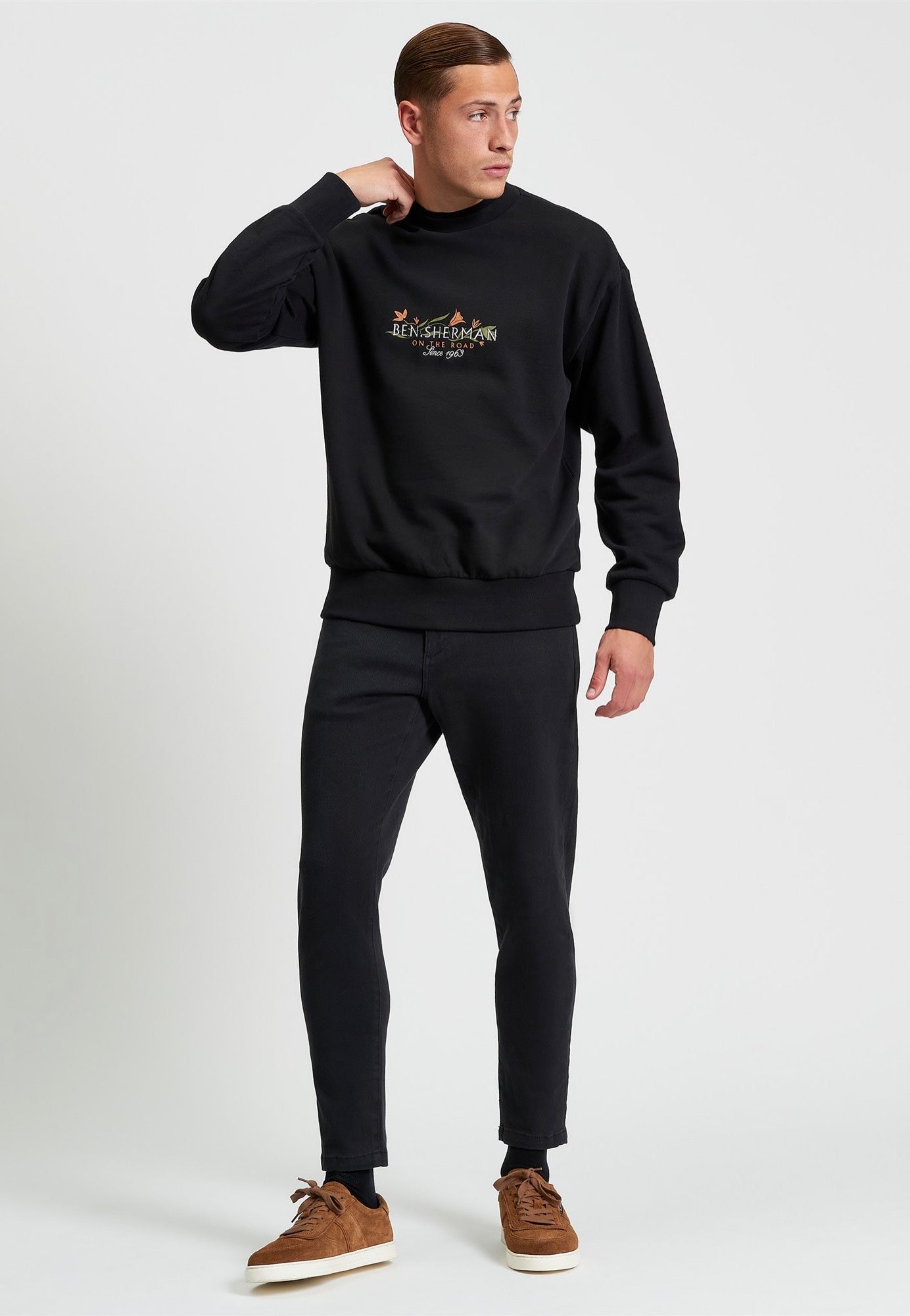 Ben Sherman - On The Road Crew Black - Sweater | Men-Image