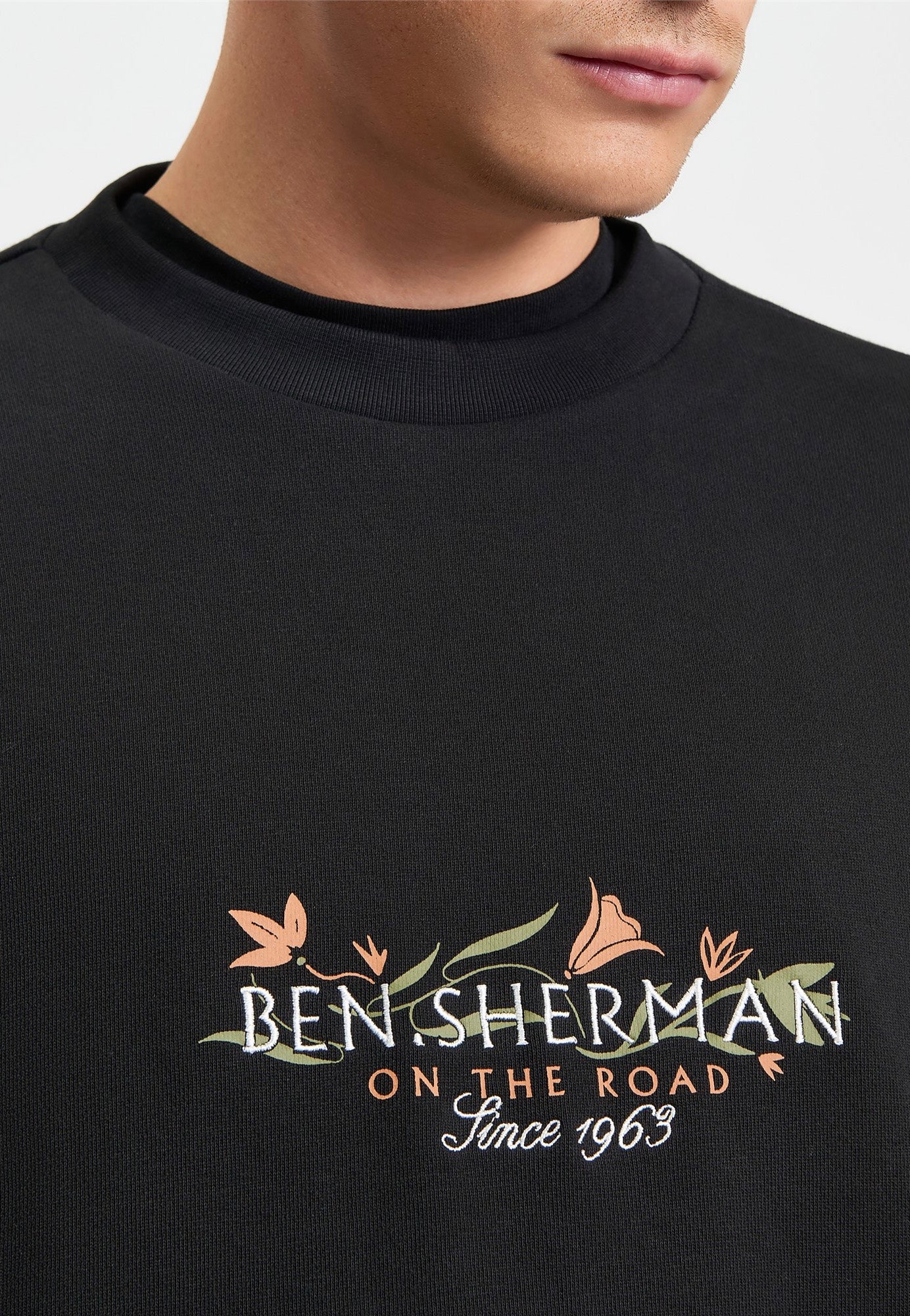 Ben Sherman - On The Road Crew Black - Sweater | Men-Image