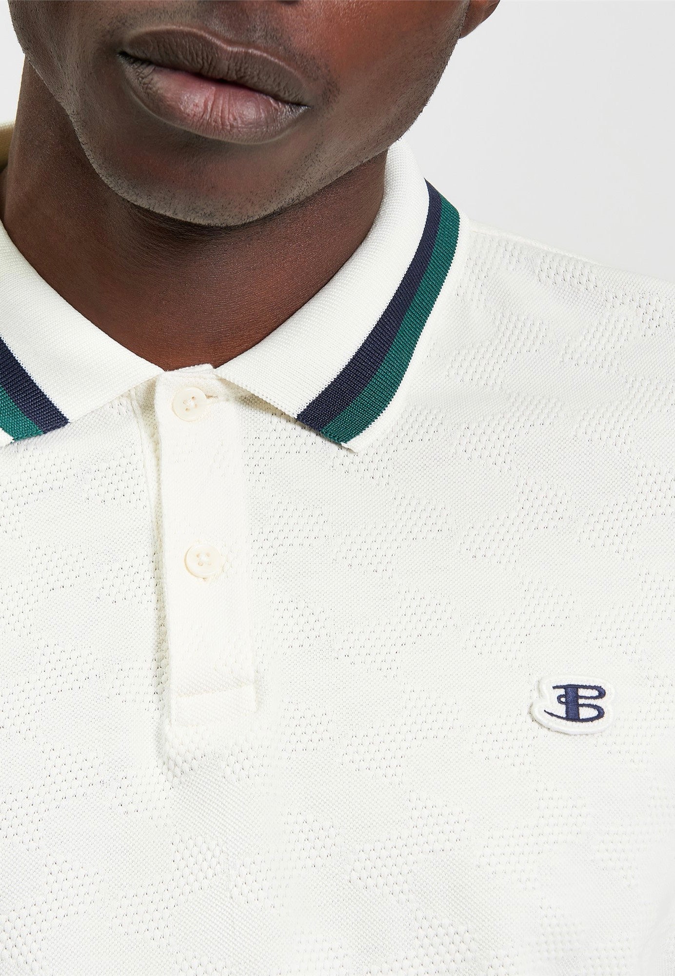 Ben Sherman - Fabric Interest Snow White - Polo | Men-Image
