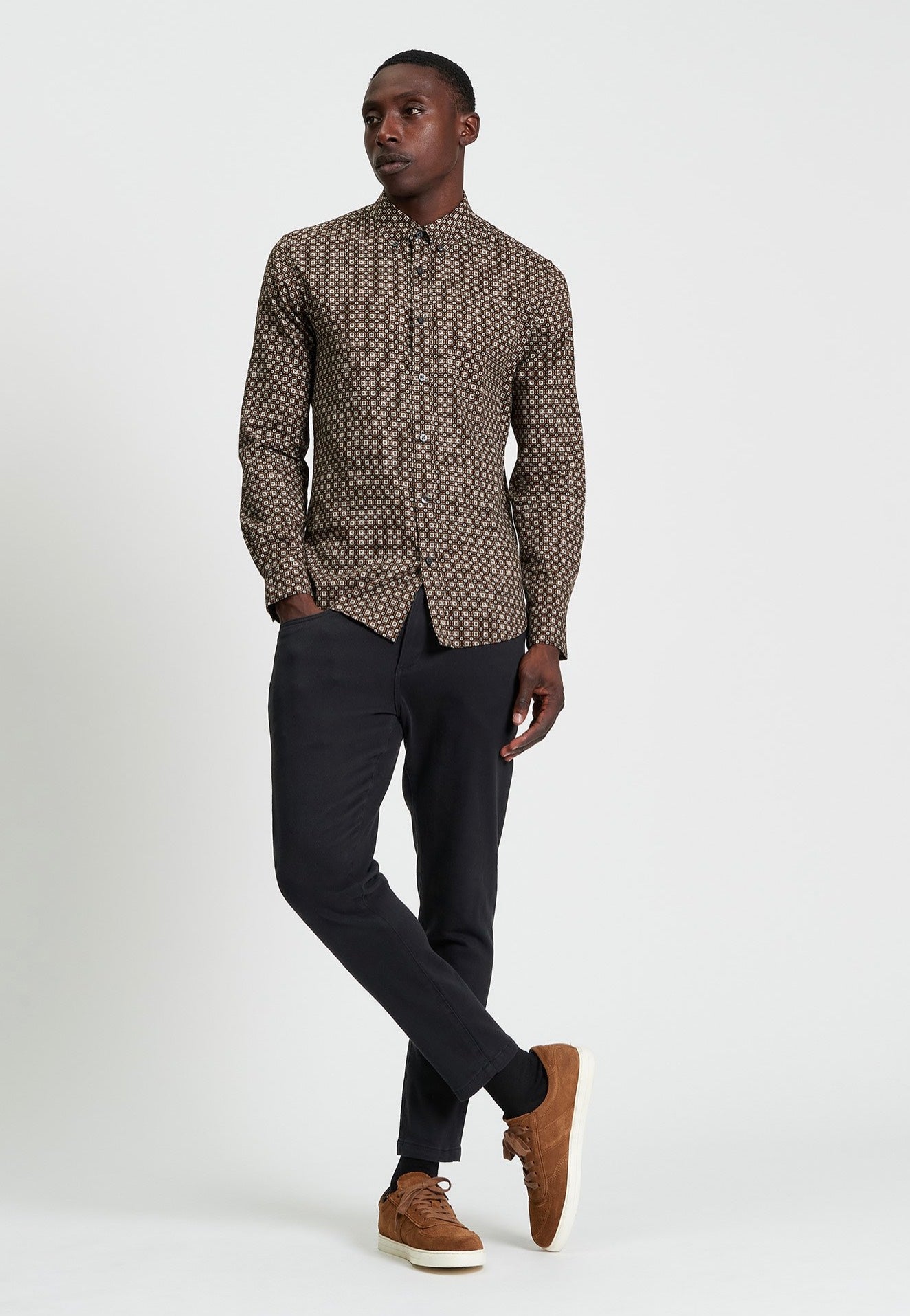 Ben Sherman - Foulard Print Bronze - Shirt | Men-Image