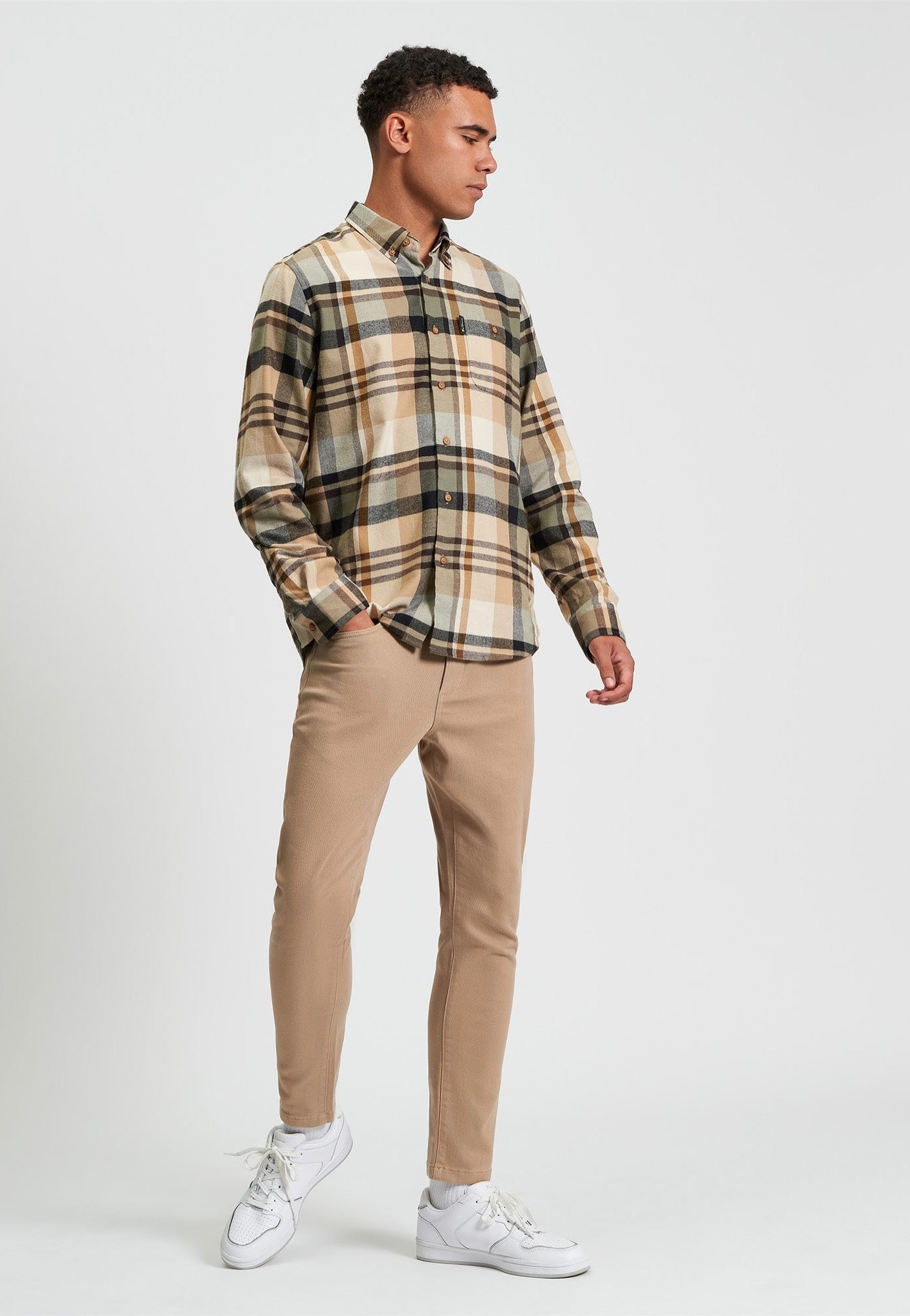 Ben Sherman - Brushed Check Sand - Shirt | Men-Image