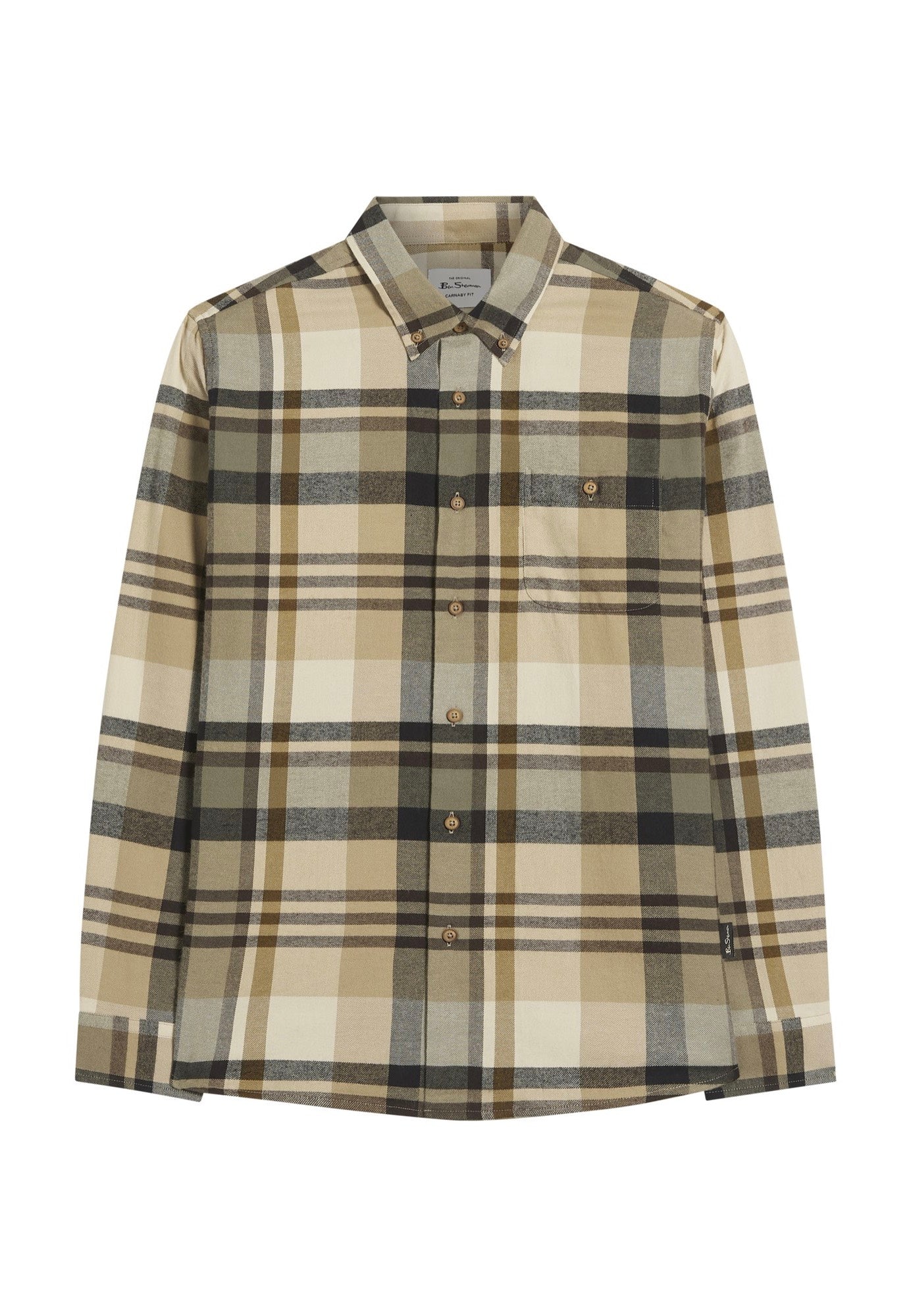 Ben Sherman - Brushed Check Sand - Shirt | Men-Image