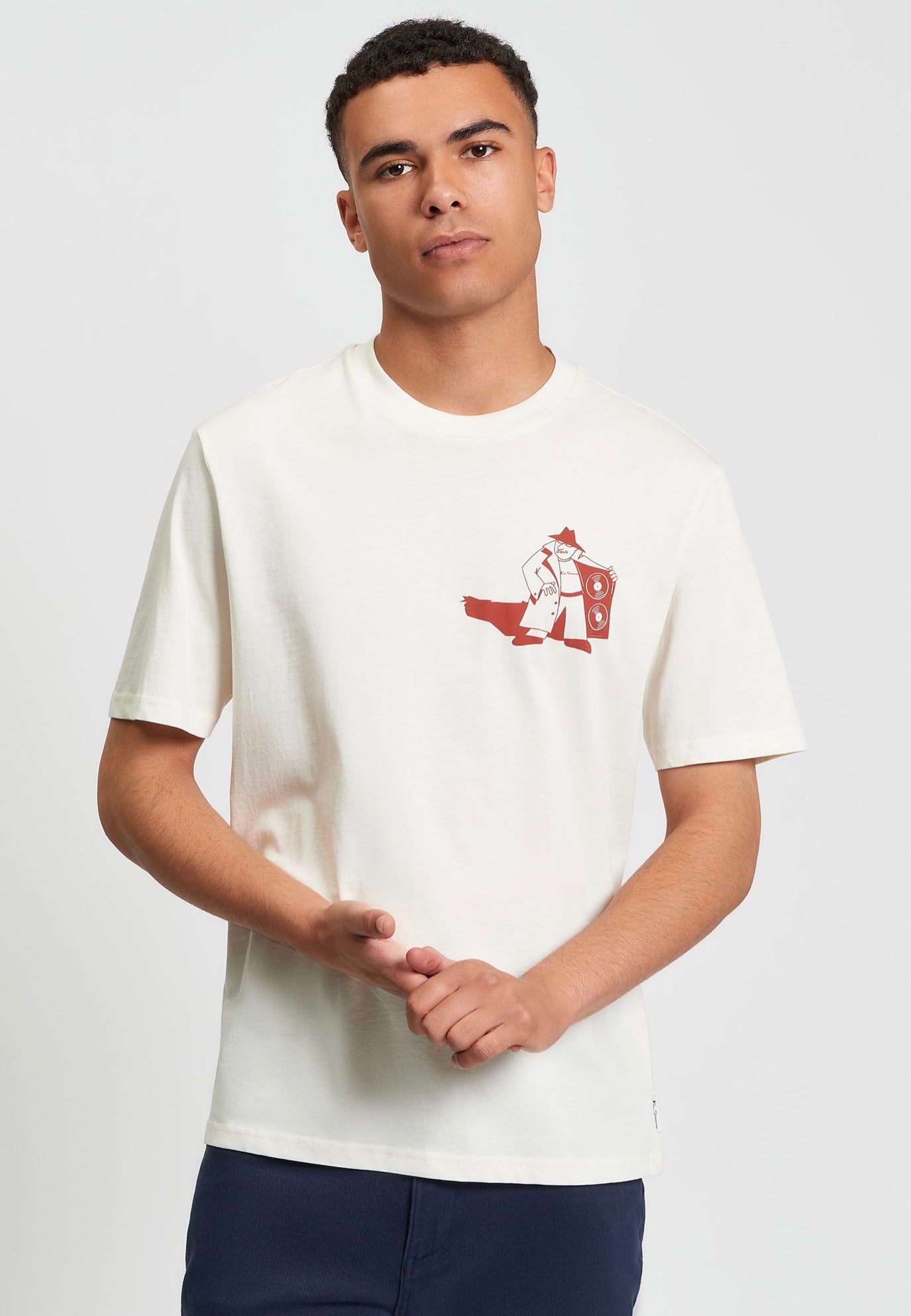 Ben Sherman - Secret Tune Society Ivory - T-Shirt | Men-Image