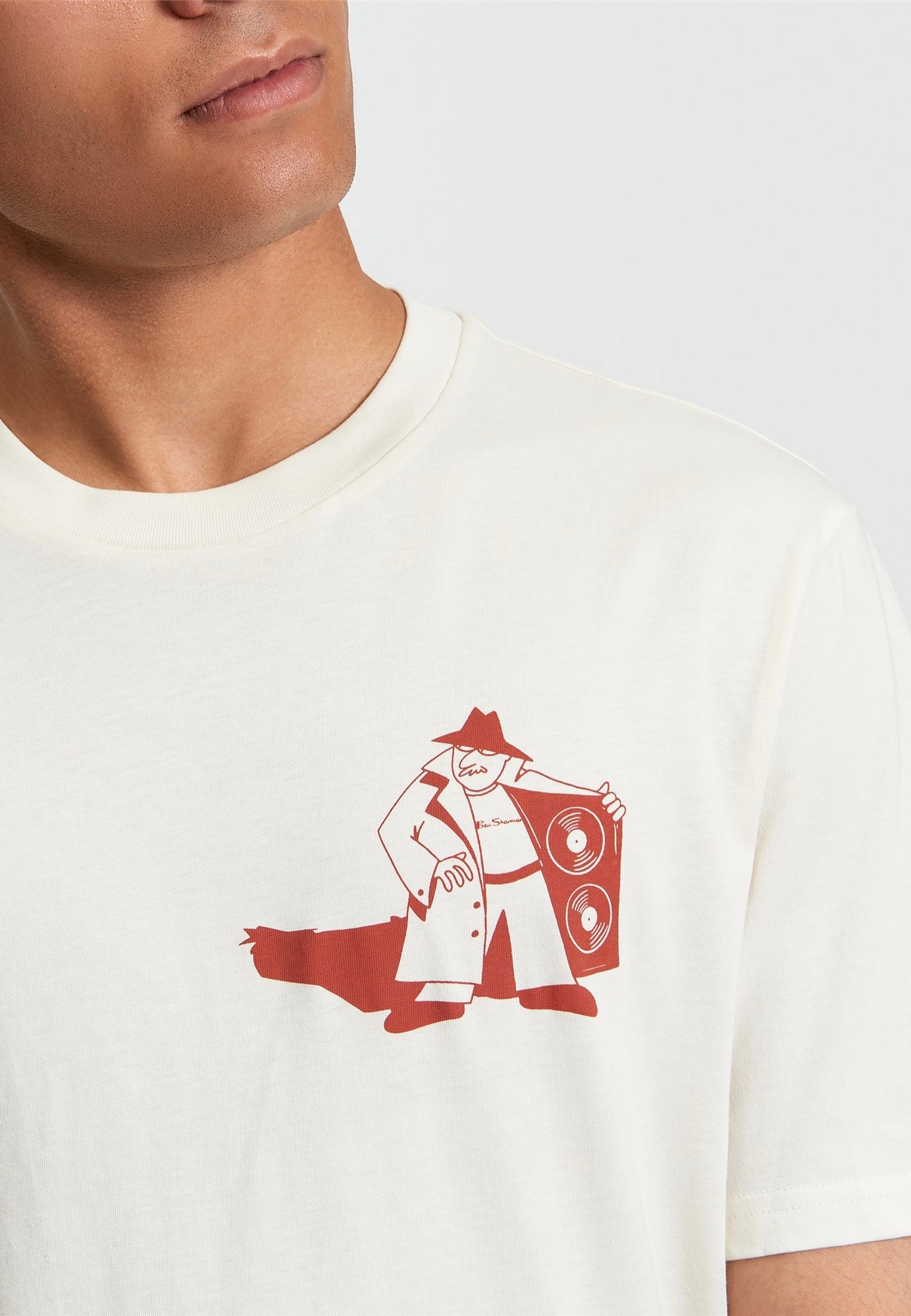 Ben Sherman - Secret Tune Society Ivory - T-Shirt | Men-Image