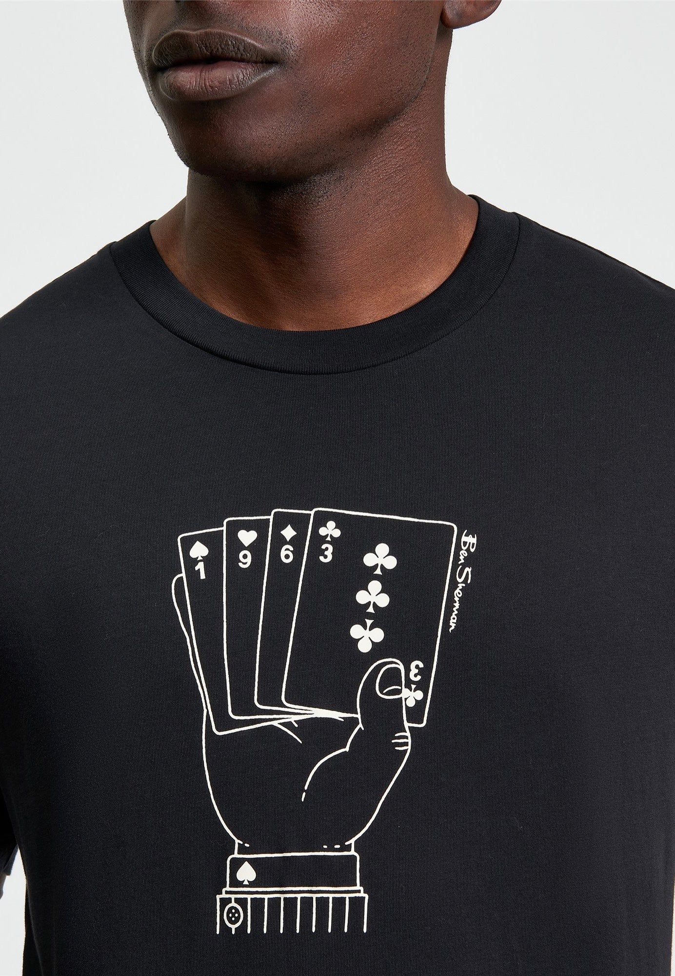 Ben Sherman - Hidden Ace Black - T-Shirt | Men-Image