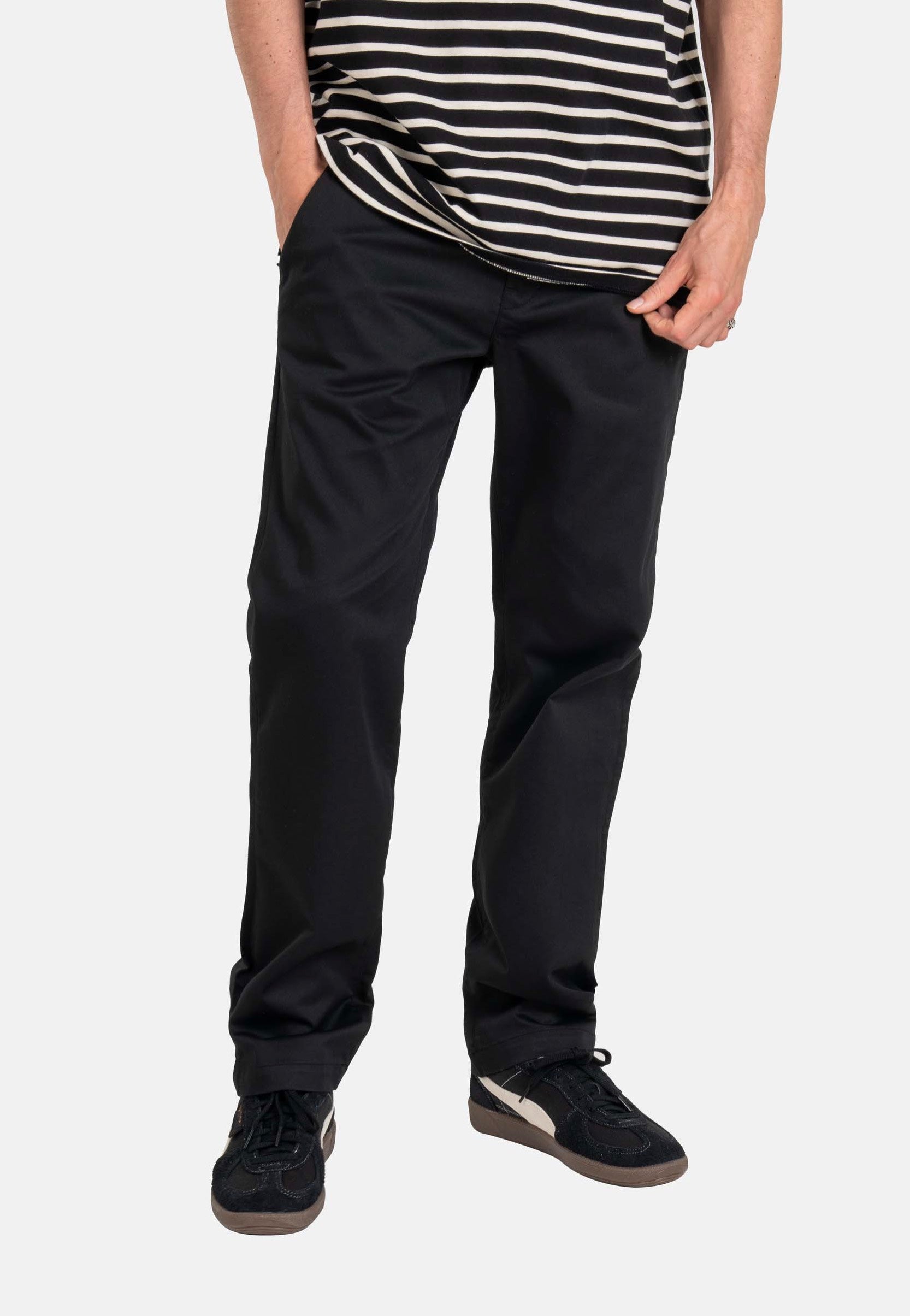 REELL Metro Flex Chino Deep Black Kalhoty | Men-Image