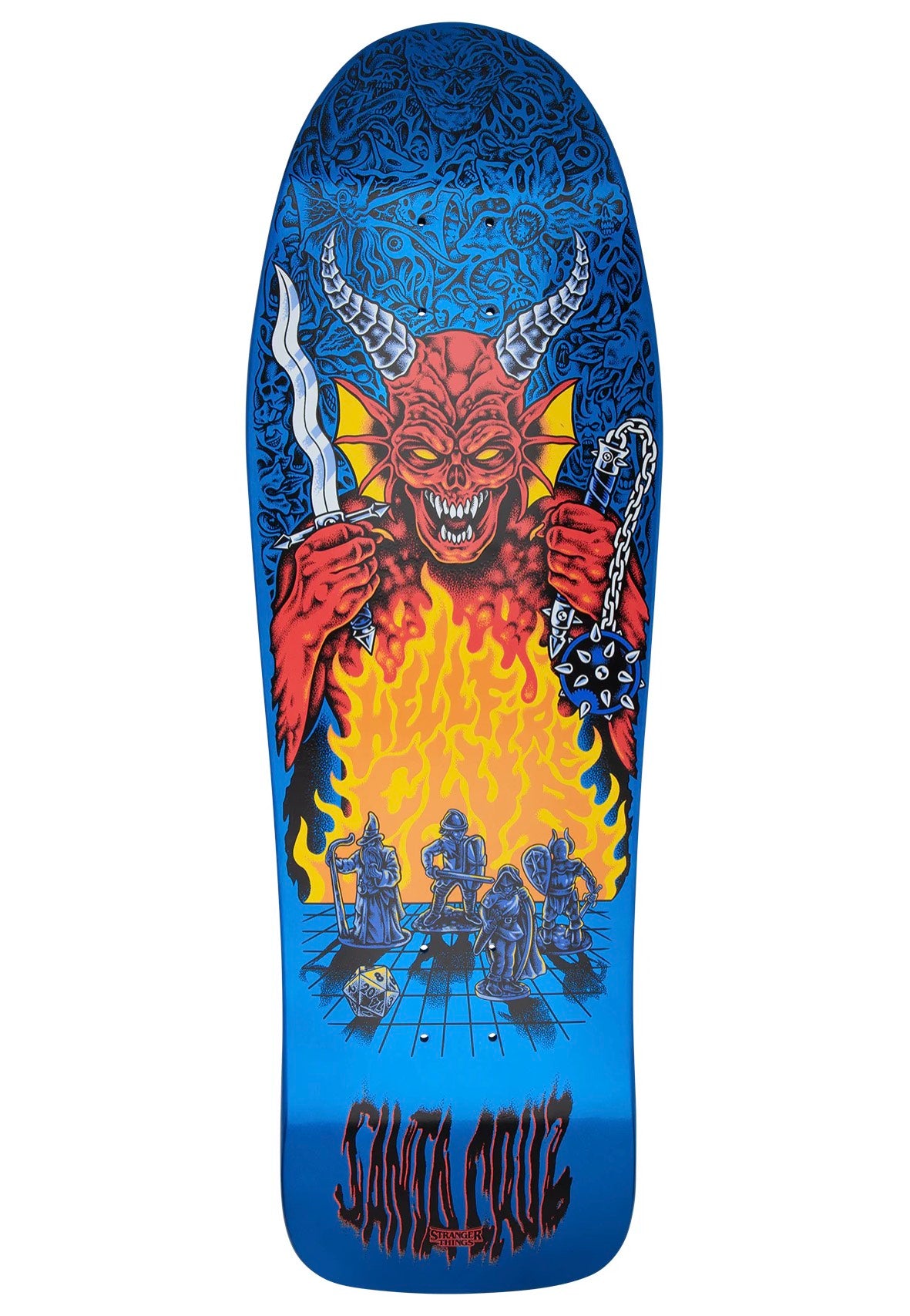 Santa Cruz x Stranger Things - Knox Hellfire Pit 10.07 x 31.275 Inch - Skate Deck | Neutral-Image