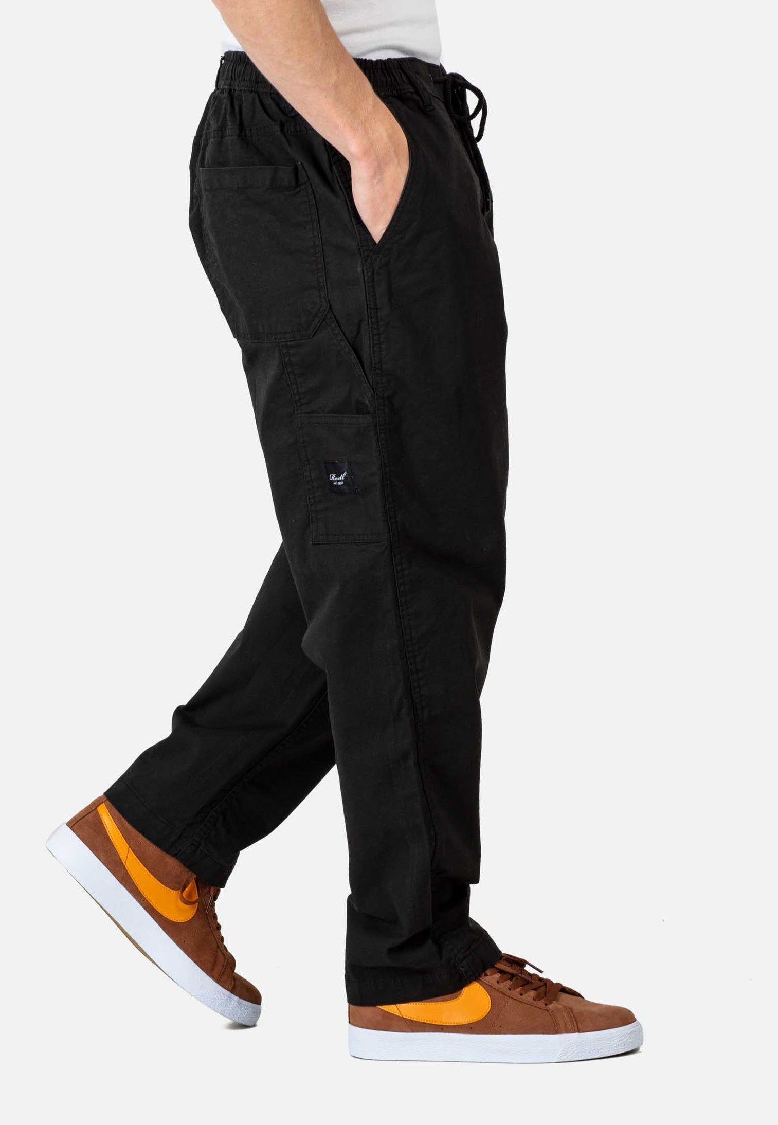 REELL - Reflex Hustler Black Canvas - Pants | Men-Image