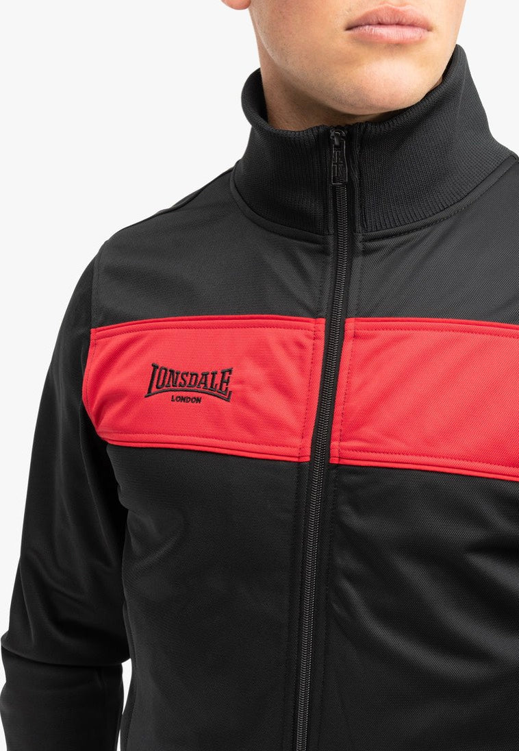 Lonsdale Alnwick Black/Red - Jacket | Impericon