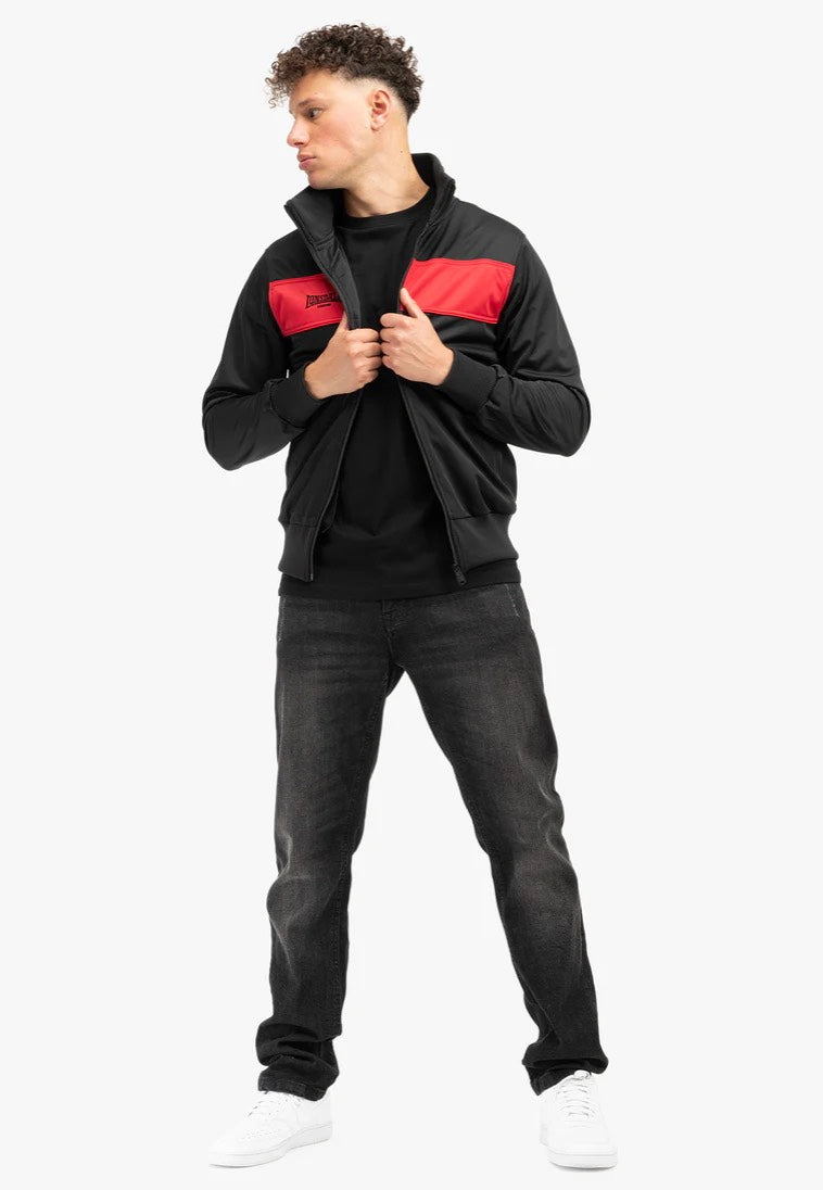 Lonsdale スタジャン レッド/ブラックUSA産80s Lonsdale Alnwick Black/Red - Jacket | Impericon