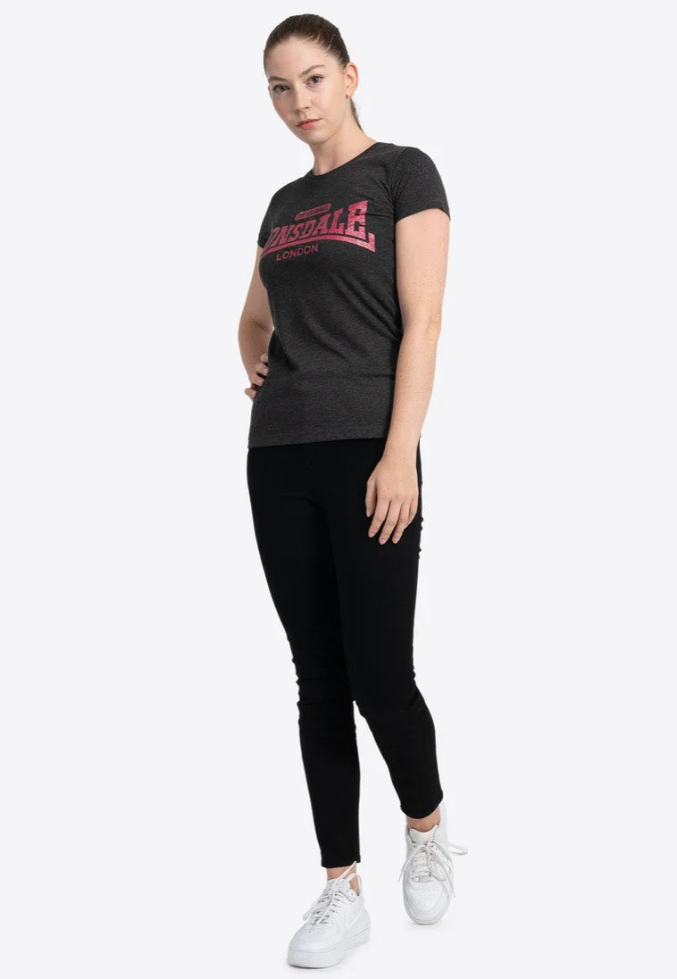 Lonsdale - Tulse Marl Black - T-Shirt | Women-Image
