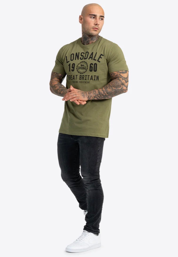 Lonsdale - Bangor Black/Olive Pack Of 2 - T-Shirt | Men-Image