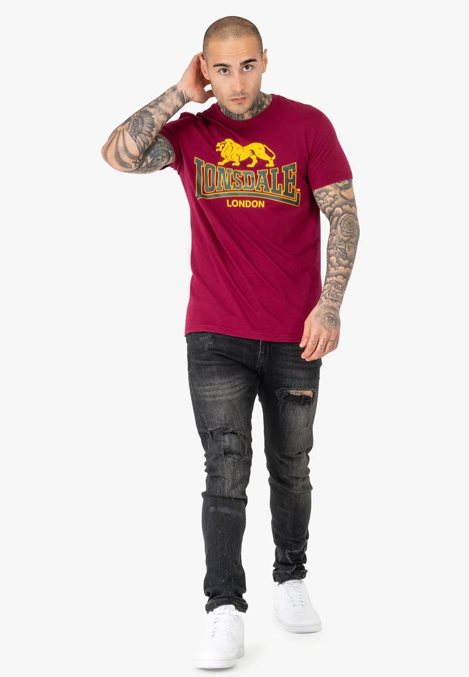 Lonsdale - Taverham Oxblood - T-Shirt | Men-Image