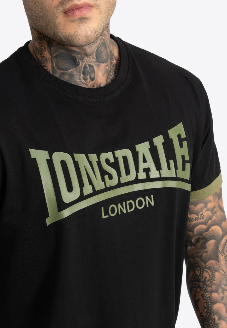 Lonsdale - Townhead Black/Olive - T-Shirt | Men-Image