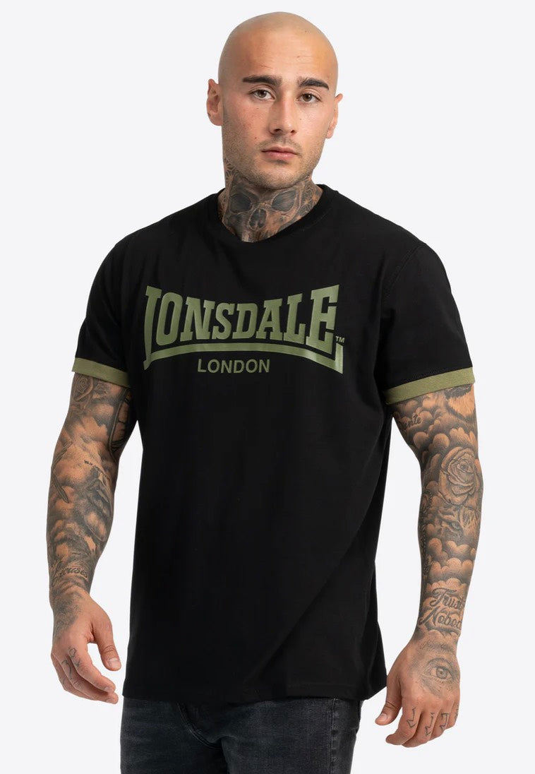 Lonsdale - Townhead Black/Olive - T-Shirt | Men-Image