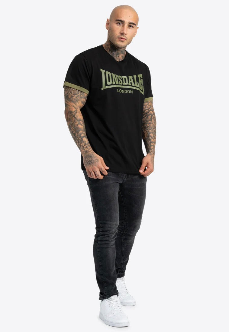 Lonsdale - Townhead Black/Olive - T-Shirt | Men-Image