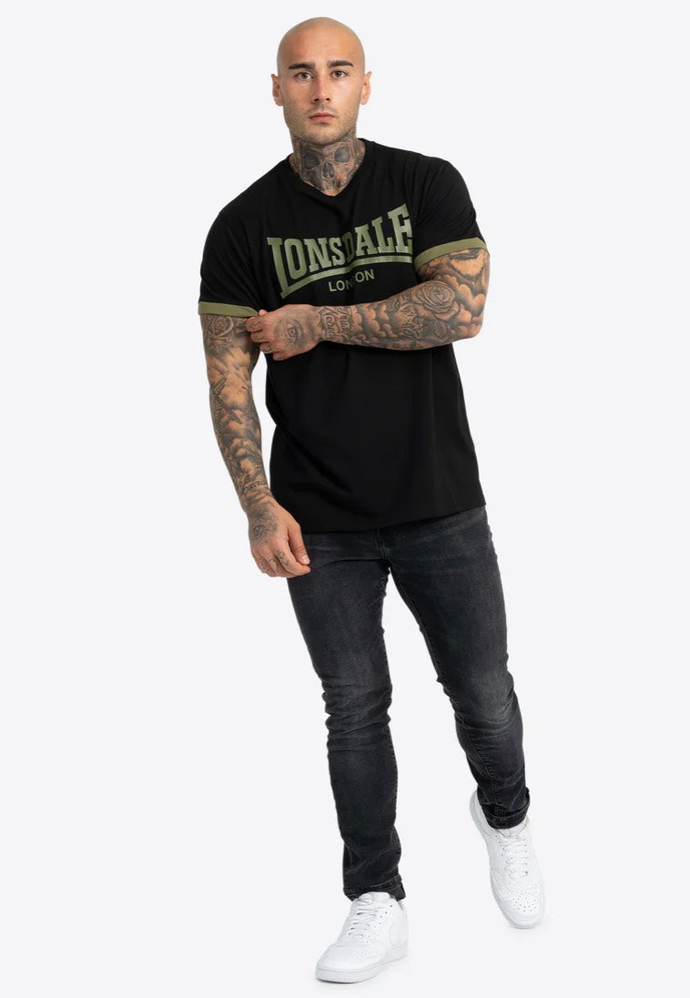 Lonsdale - Townhead Black/Olive - T-Shirt | Men-Image