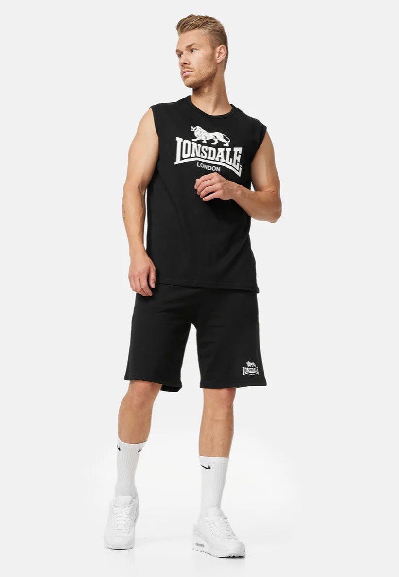 Lonsdale - Clopton Black/White - Sleeveless | Men-Image