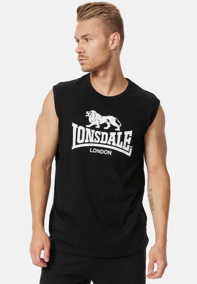 Lonsdale - Clopton Black/White - Sleeveless | Men-Image