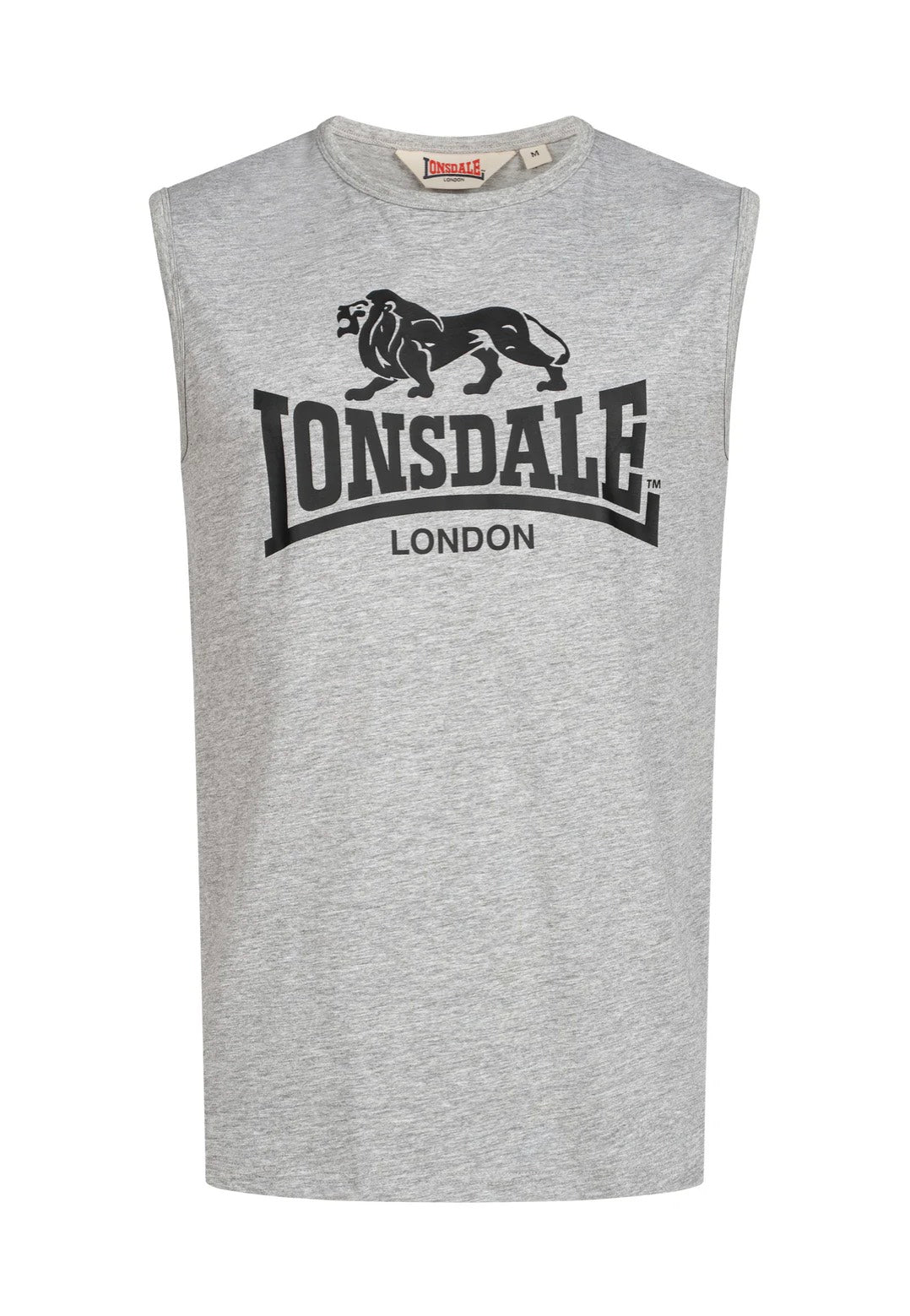 Lonsdale - Clopton Marl Grey/Black - Tank | Men-Image