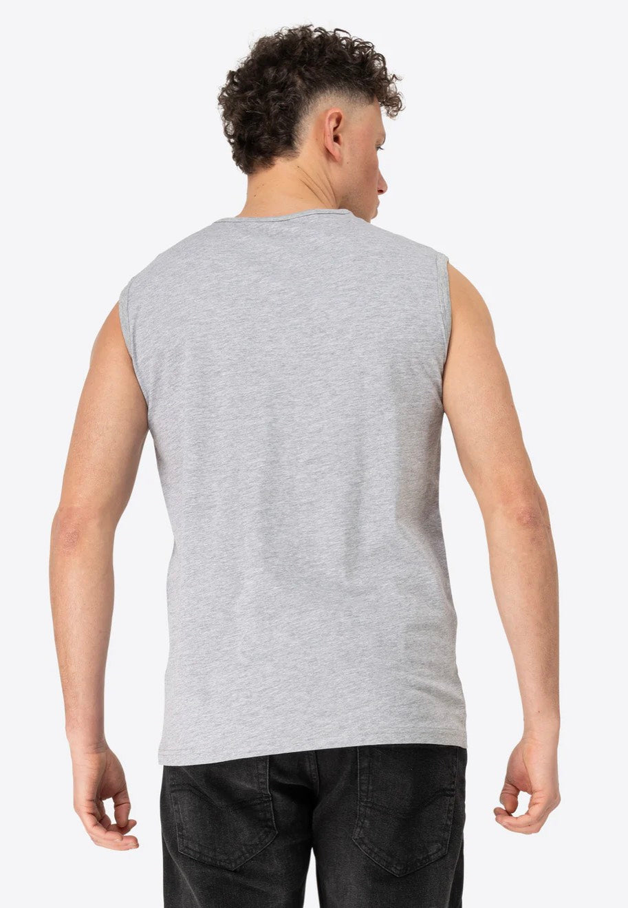Lonsdale - Clopton Marl Grey/Black - Tank | Men-Image