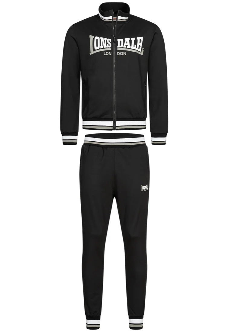 Lonsdale - Poolewe Black/White/Grey - Tracksuit | Men-Image