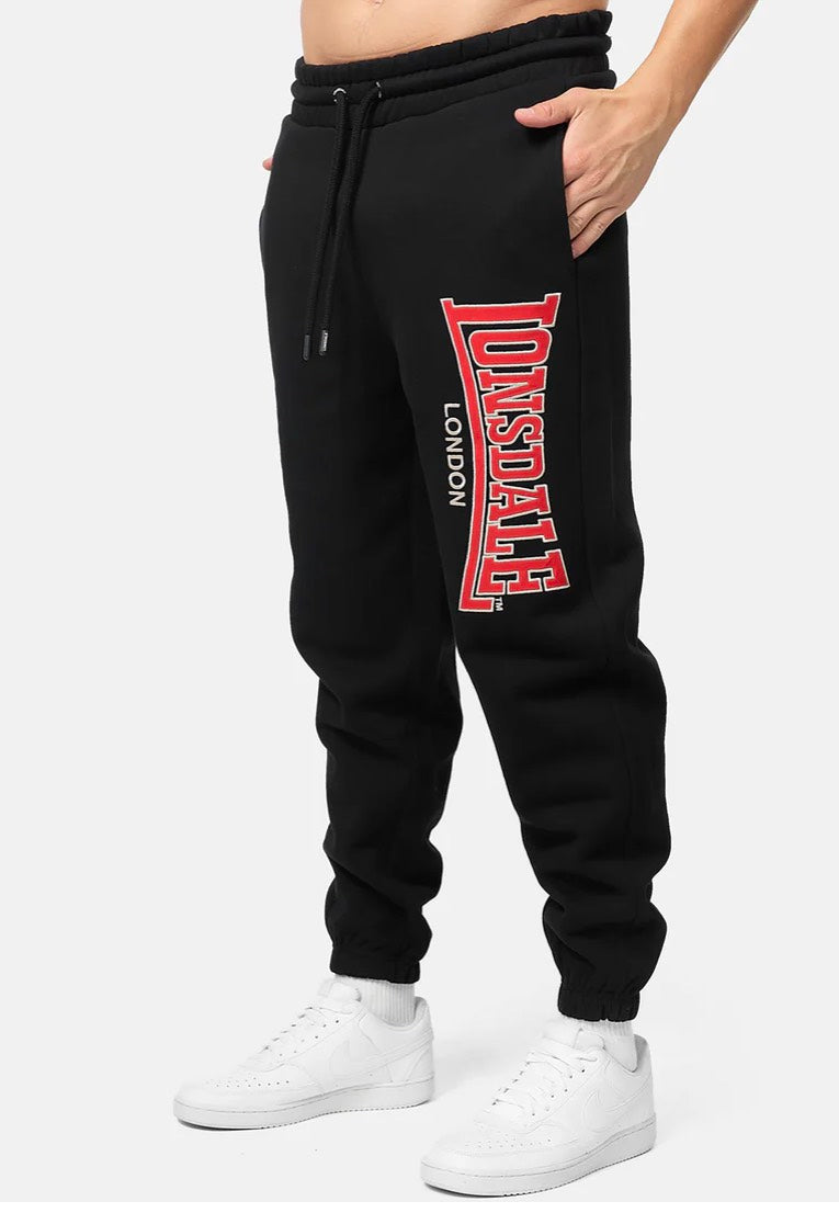 Lonsdale - Coiree Black/Red/White - Sweat Pants | Men-Image
