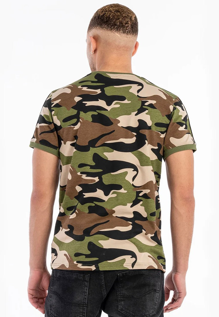 Lonsdale - Gunnista Camo Woodland - T-Shirt | Men-Image