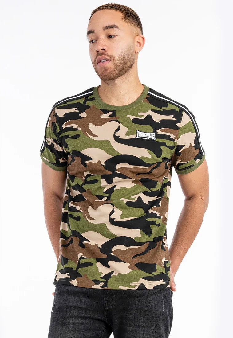 Lonsdale - Gunnista Camo Woodland - T-Shirt | Men-Image