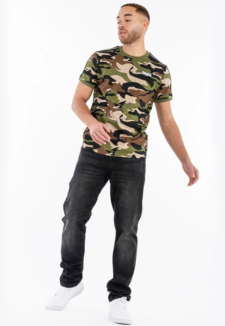 Lonsdale - Gunnista Camo Woodland - T-Shirt | Men-Image