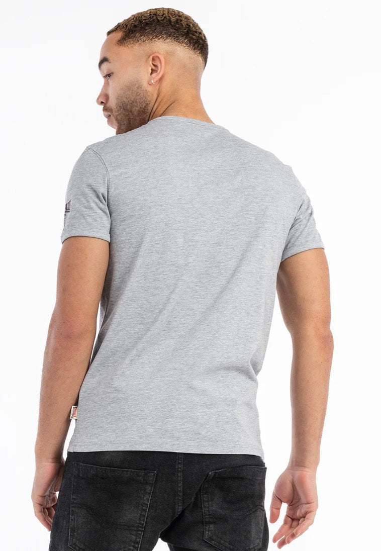 Lonsdale - Murrister Marl Grey/Oxblood - T-Shirt | Men-Image