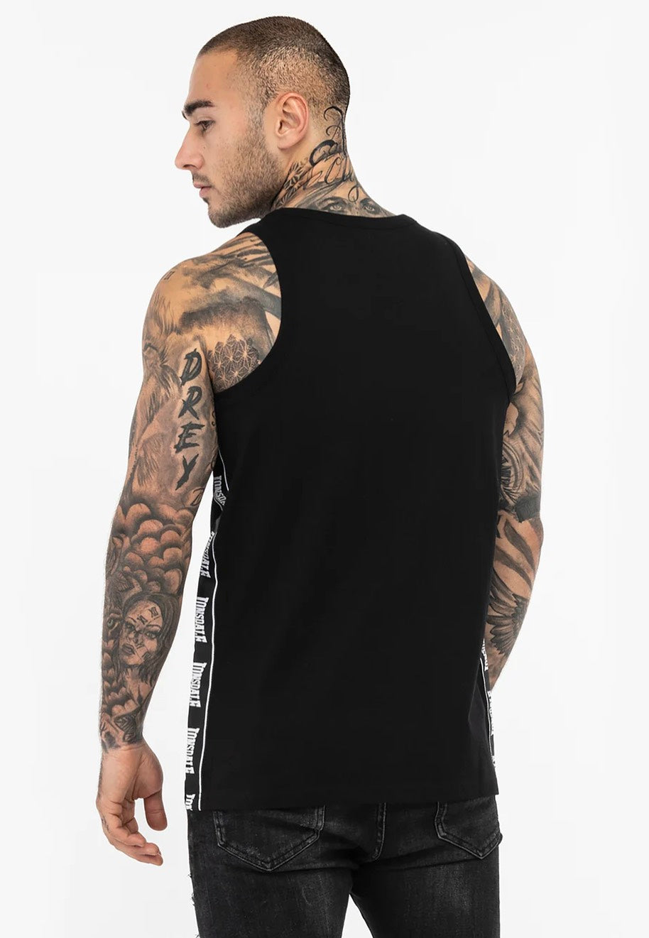 Lonsdale - Clousta Black/White - Tank | Men-Image