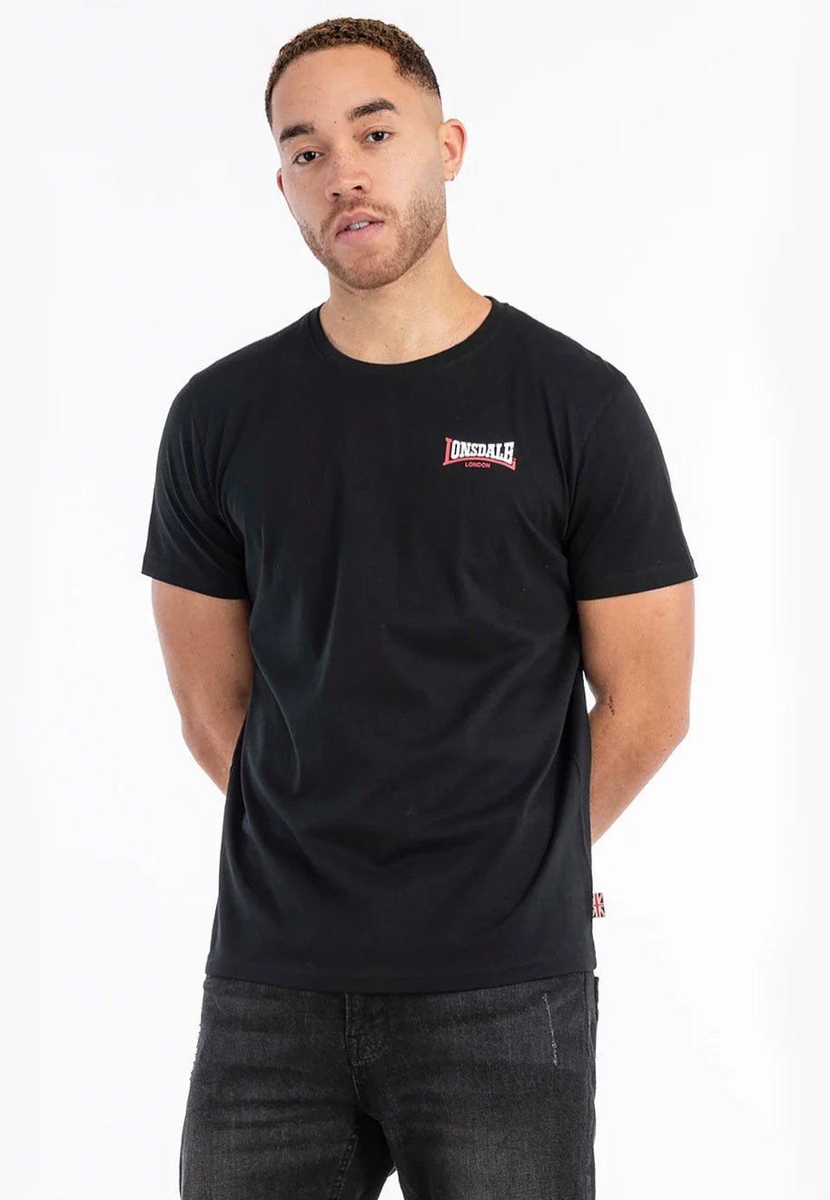 Lonsdale - Dale Black/White/Red - T-Shirt | Men-Image
