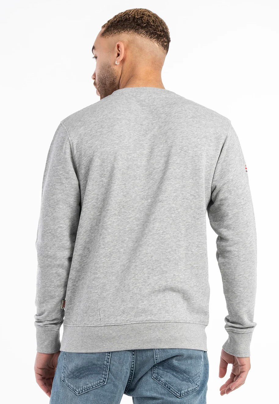 Lonsdale - Noss Marl Grey/Navy - Sweater | Men-Image